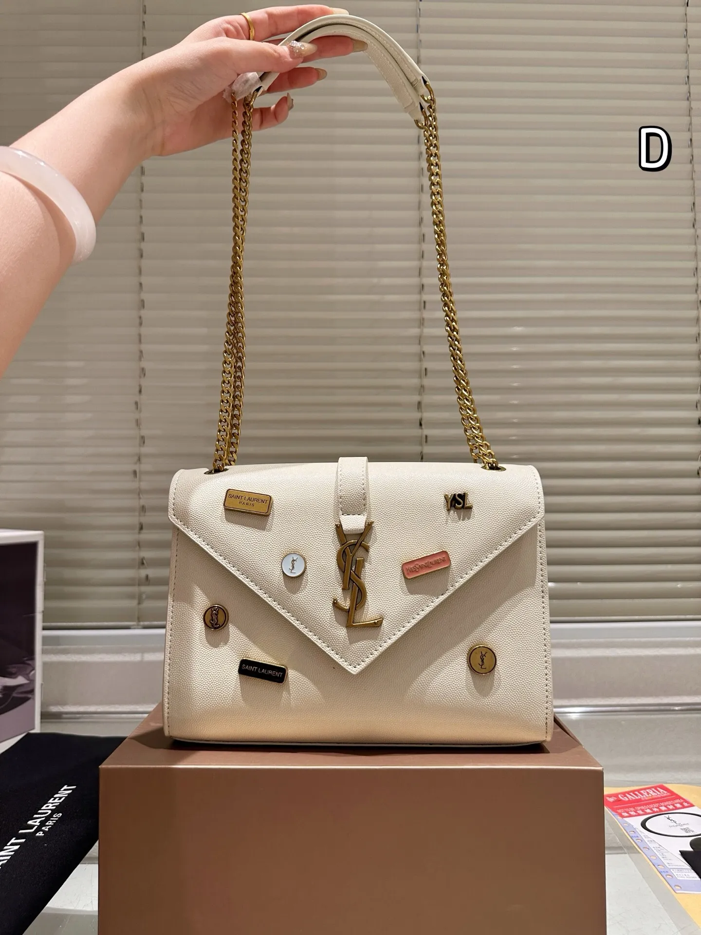 All Categories Official Website "Brand Women's Bags" Women's Bags 💙 YSL 2025 New YSL Caviar Cow Leather Chain Bag
