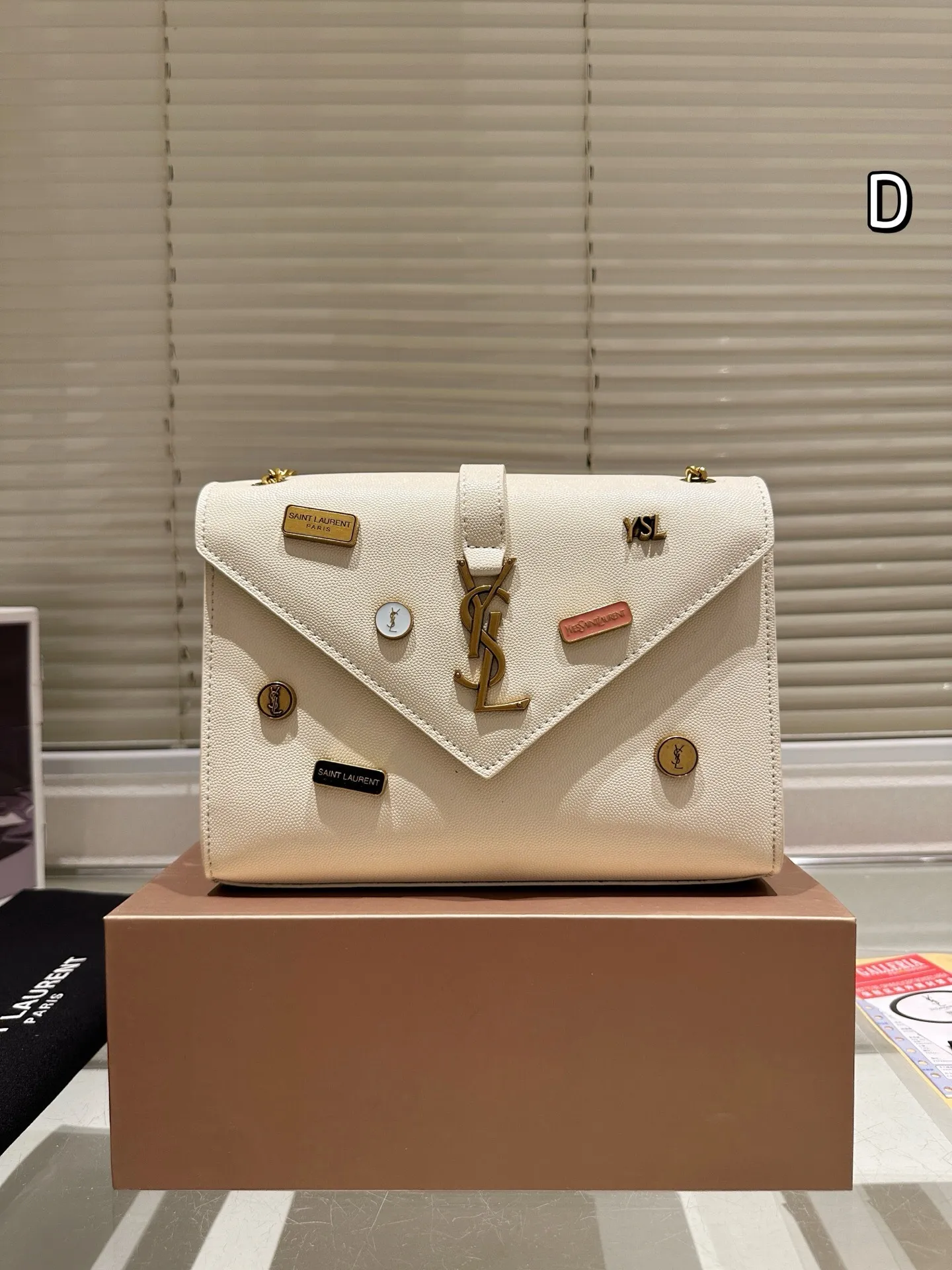 All Categories Official Website "Brand Women's Bags" Women's Bags 💙 YSL 2025 New YSL Caviar Cow Leather Chain Bag