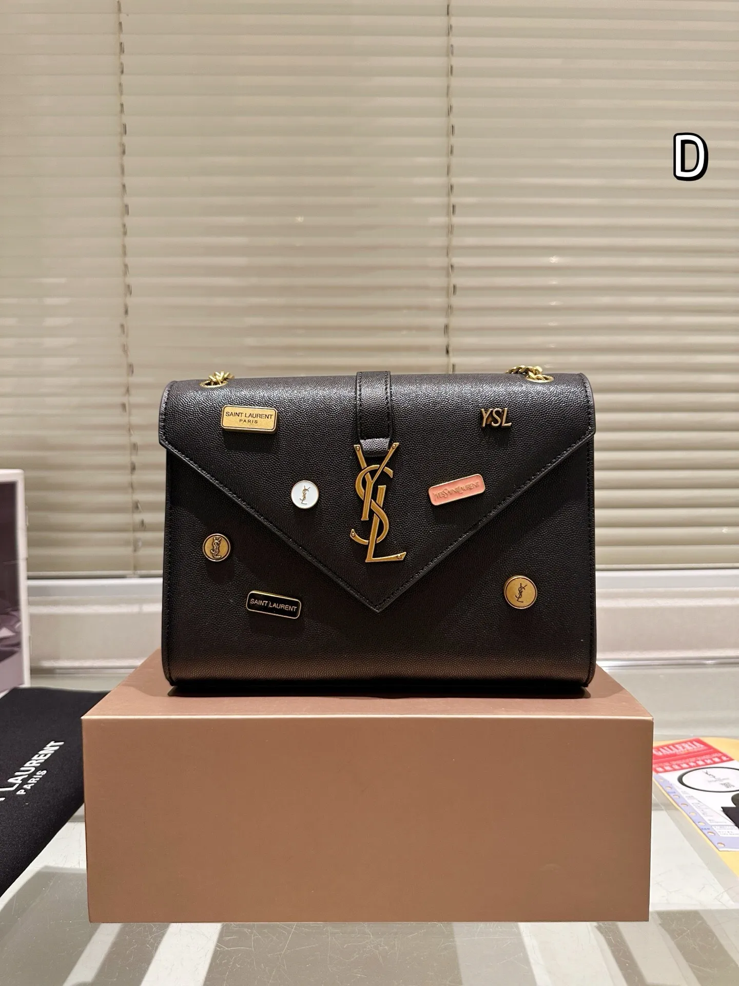 All Categories Official Website "Brand Women's Bags" Women's Bags 💙 YSL 2025 New YSL Caviar Cow Leather Chain Bag