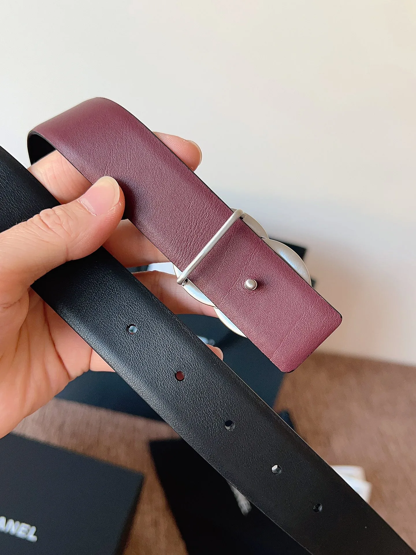 💰460💰Full package💰 💍Purchasing-grade Chanel CHANEL⚡️🌹3.0cm Xiaoxiang women's belt, double-sided imported first-layer original calfskin, pure copper hardware, low-key luxury