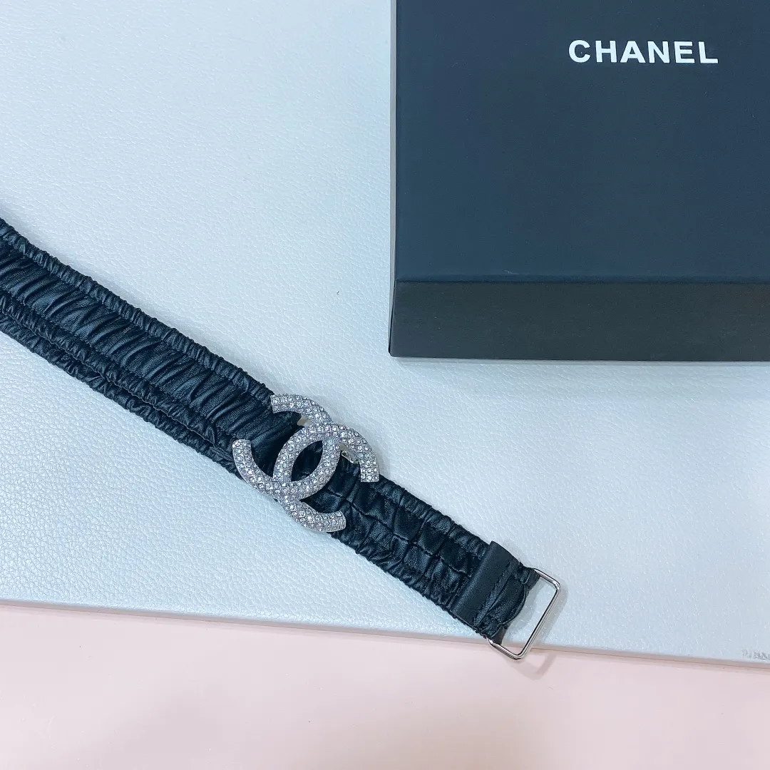 💰460💰Full package💰 💍Purchasing level Chanel⚡️🌹cc rhinestones Brass logo buckle Calfskin Silver metal and gold metal 3.0cm boutique Stretchy Versatile Elegant Size including buckle S=65cm total length (available 75, 80, 85) M=70cm L =75cm XL=80cm One size can be used in 3 to 4 sizes!