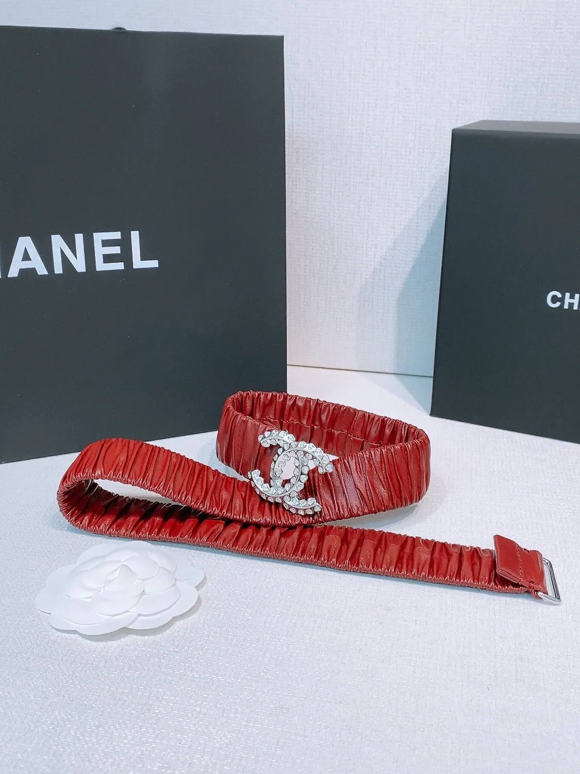 💰460💰Full package💰 💍Purchase level Chanel ⚡️🌹chanel 25c cc rhinestones Brass logo buckle Calfskin Silver metal and gold metal 3.0cm boutique Full of elasticity Versatile Elegant Size including buckle S=65cm total length (available 75, 80, 85) M=70cm L =75cm XL=80cm, one size can be used in 3 to 4 sizes!