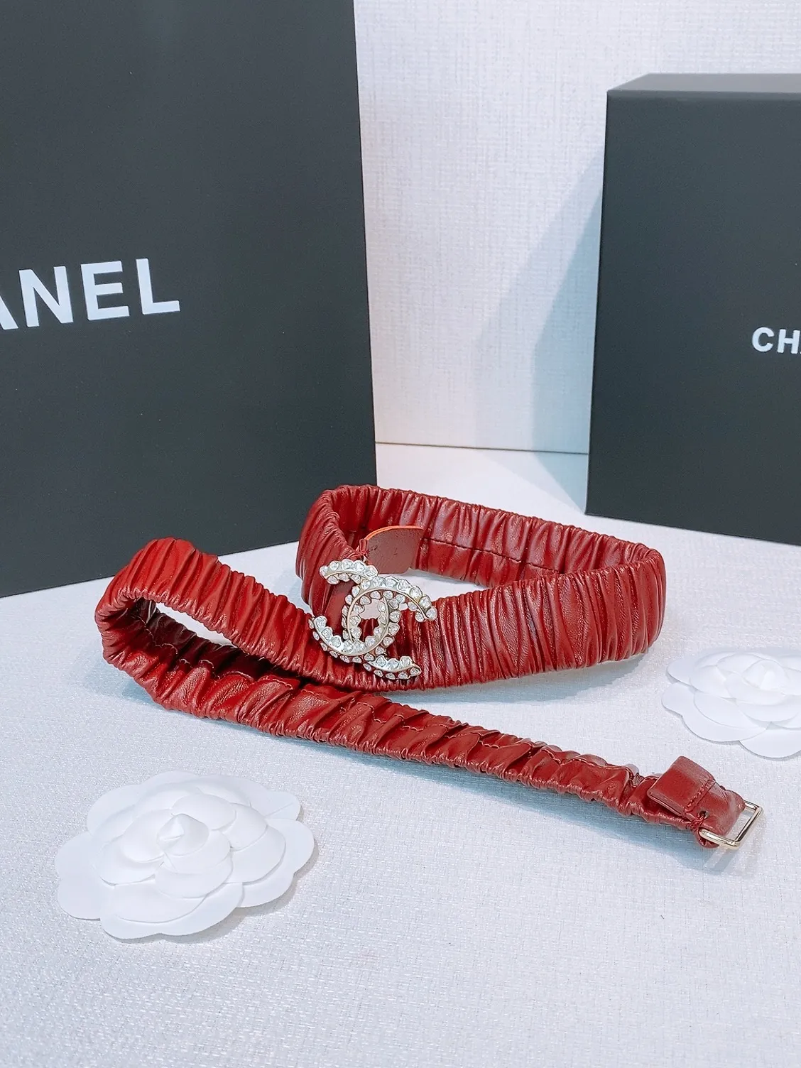 💰460💰Full package💰 💍Purchase level Chanel ⚡️🌹chanel 25c cc rhinestones Brass logo buckle Calfskin Silver metal and gold metal 3.0cm boutique Full of elasticity Versatile Elegant Size including buckle S=65cm total length (available 75, 80, 85) M=70cm L =75cm XL=80cm, one size can be used in 3 to 4 sizes!