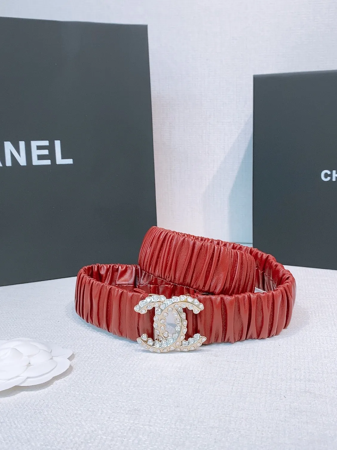 💰460💰Full package💰 💍Purchase level Chanel ⚡️🌹chanel 25c cc rhinestones Brass logo buckle Calfskin Silver metal and gold metal 3.0cm boutique Full of elasticity Versatile Elegant Size including buckle S=65cm total length (available 75, 80, 85) M=70cm L =75cm XL=80cm, one size can be used in 3 to 4 sizes!