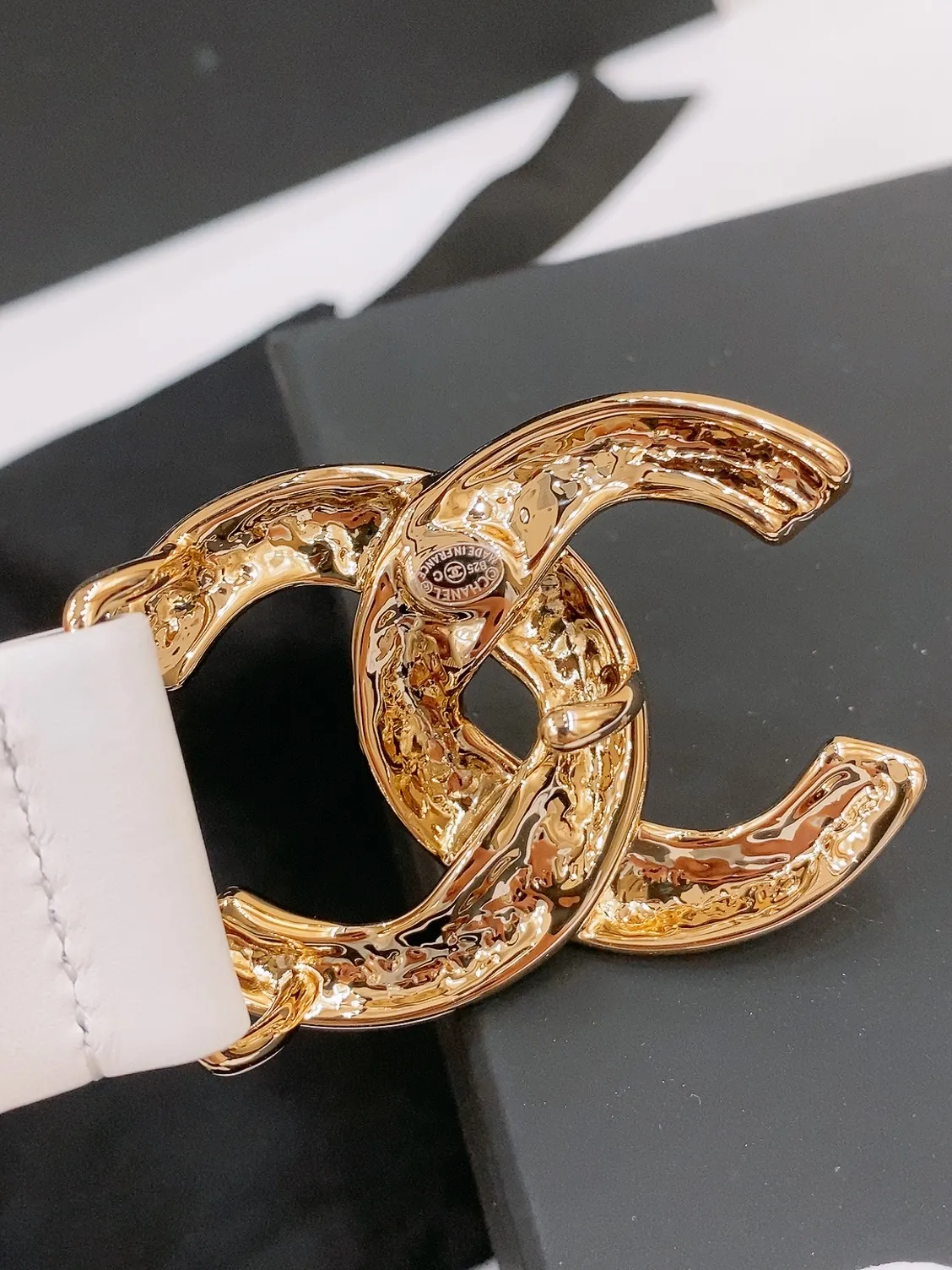 💰460💰Full package💰 💍Purchase level Chanel -chanel belt classic double C belt, CC hardware with imported calf leather body, perfect texture, simply the finishing touch in spring, belt diameter and width 3.0cm