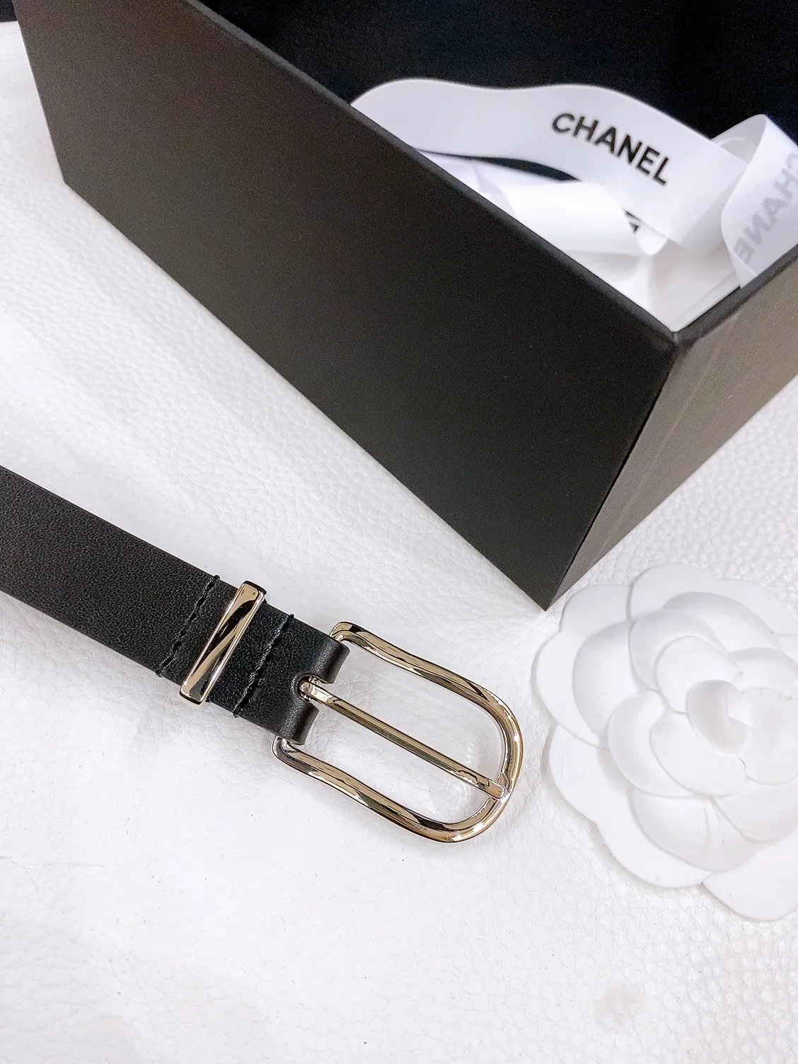 💰460💰Full package💰 💍Purchase grade Chanel chain pin buckle Imported calfskin belt Brass metal soft and delicate 2.0cm