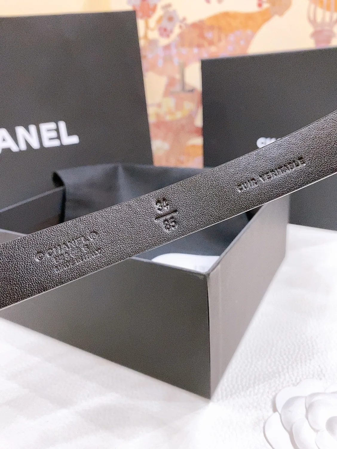 💰460💰Full package💰 💍Purchase grade Chanel chain pin buckle Imported calfskin belt Brass metal soft and delicate 2.0cm