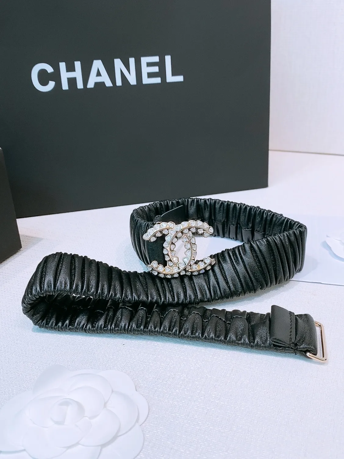 💰460💰Full package💰 💍Purchase level Chanel ⚡️🌹chanel 25c cc rhinestones Brass logo buckle Calfskin Silver metal and gold metal 3.0cm boutique Full of elasticity Versatile Elegant Size including buckle S=65cm total length (available 75, 80, 85) M=70cm L =75cm XL=80cm, one size can be used in 3 to 4 sizes!