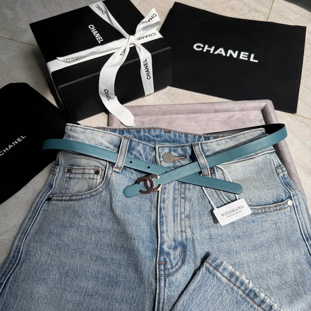💰440💰Full package💰 💍Purchase-grade Chanel belt⚡️🌹Width 1.5cm, double-sided first-layer imported cowhide⚡️🌹Length: 75-100 Euro, copper five-button original mold opening and customization