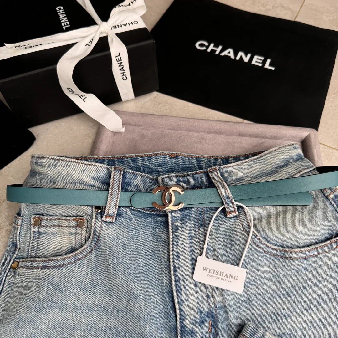 💰440💰Full package💰 💍Purchase-grade Chanel belt⚡️🌹Width 1.5cm, double-sided first-layer imported cowhide⚡️🌹Length: 75-100 Euro, copper five-button original mold opening and customization