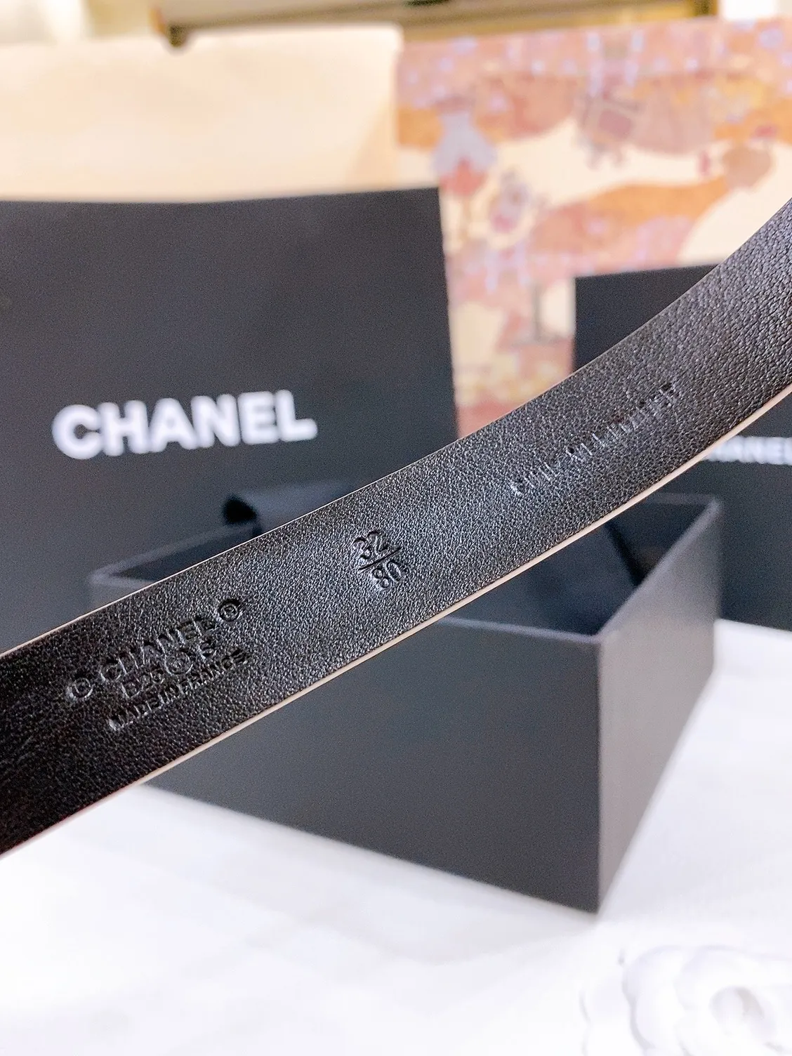💰460💰Full package💰 💍Purchase grade Chanel chain pin buckle Imported calfskin belt Brass metal soft and delicate 2.0cm