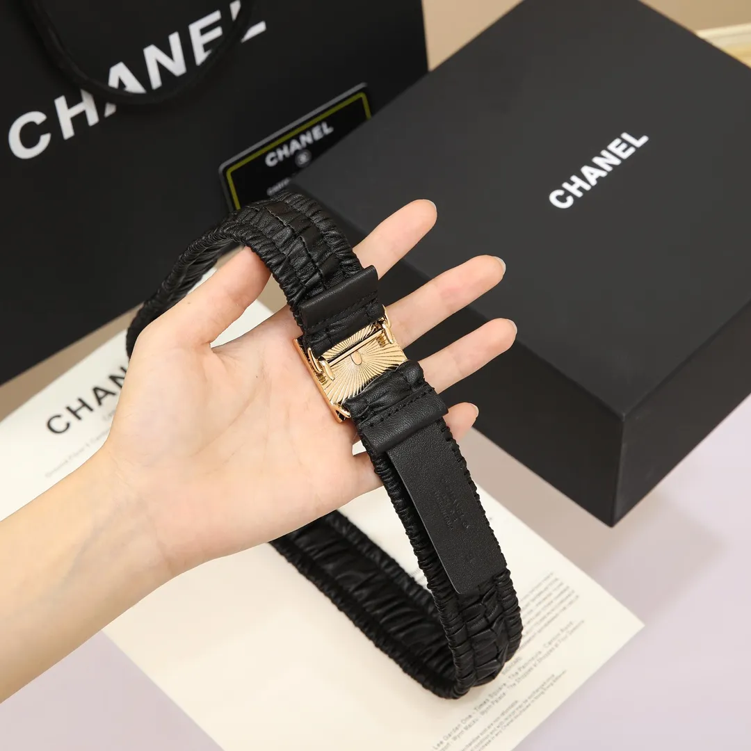 💰460💰Full package💰 💍Purchase level Chanel chanel⚡️🌹cc squares resin white and black logo small squares brass logo buckle calfskin silver metal and gold metal 3.0cm high-quality elastic versatile elegant elegant code number including buckle S=65cm total length (available 75, 80, 85) M=70cm L =75cm XL=80cm, one size can be used in 3 to 4 sizes!