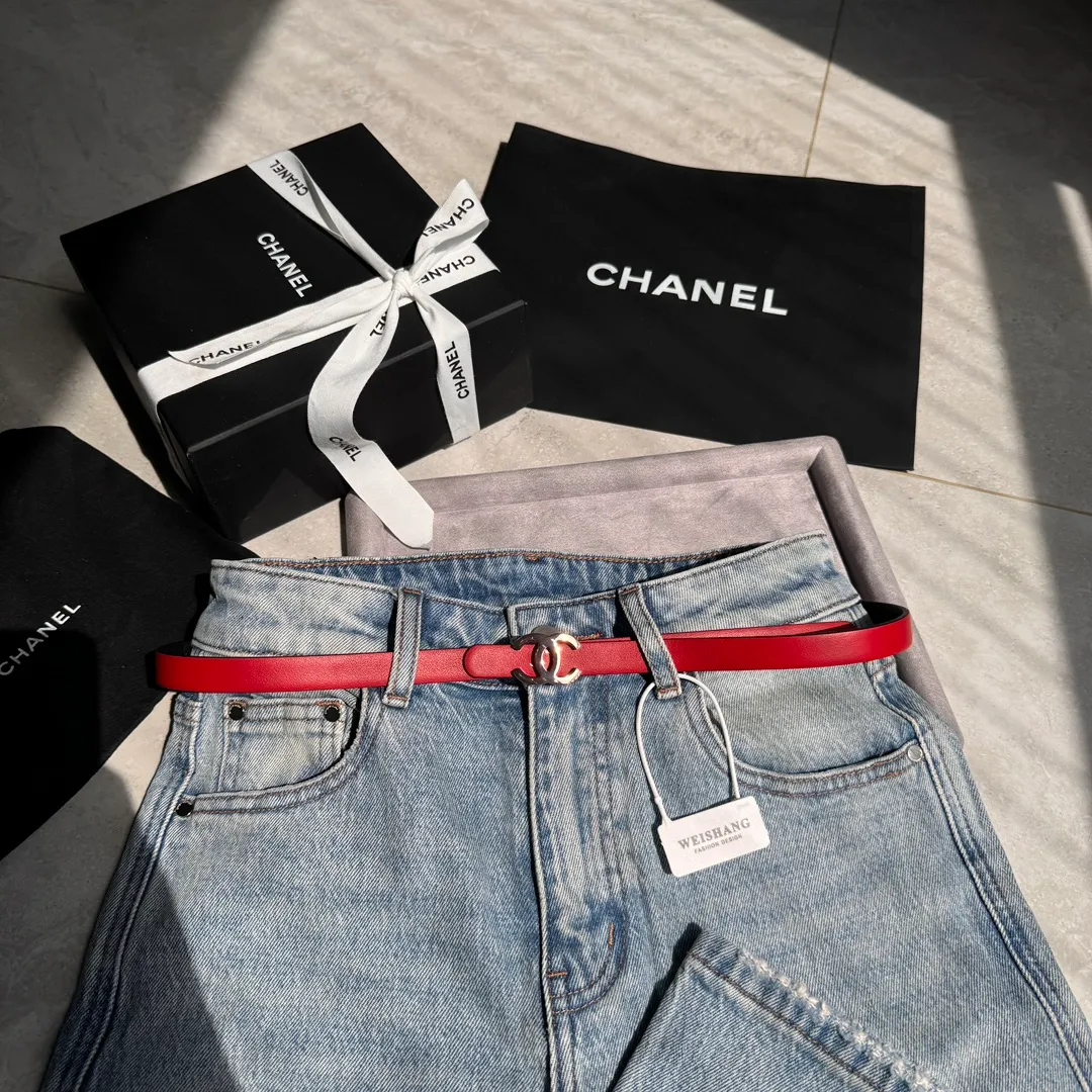 💰440💰Full package💰 💍Purchase-grade Chanel belt⚡️🌹Width 1.5cm, double-sided first-layer imported cowhide⚡️🌹Length: 75-100 Euro, copper five-button original mold opening and customization