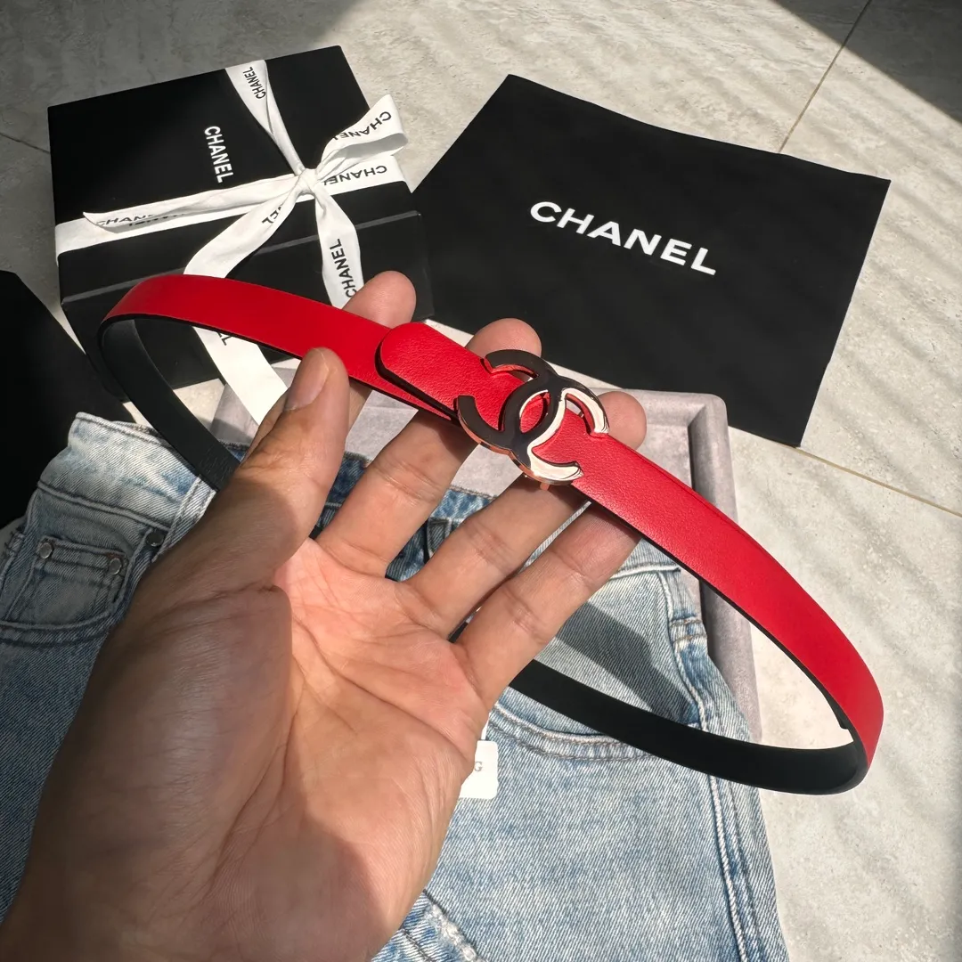 💰440💰Full package💰 💍Purchase-grade Chanel belt⚡️🌹Width 1.5cm, double-sided first-layer imported cowhide⚡️🌹Length: 75-100 Euro, copper five-button original mold opening and customization