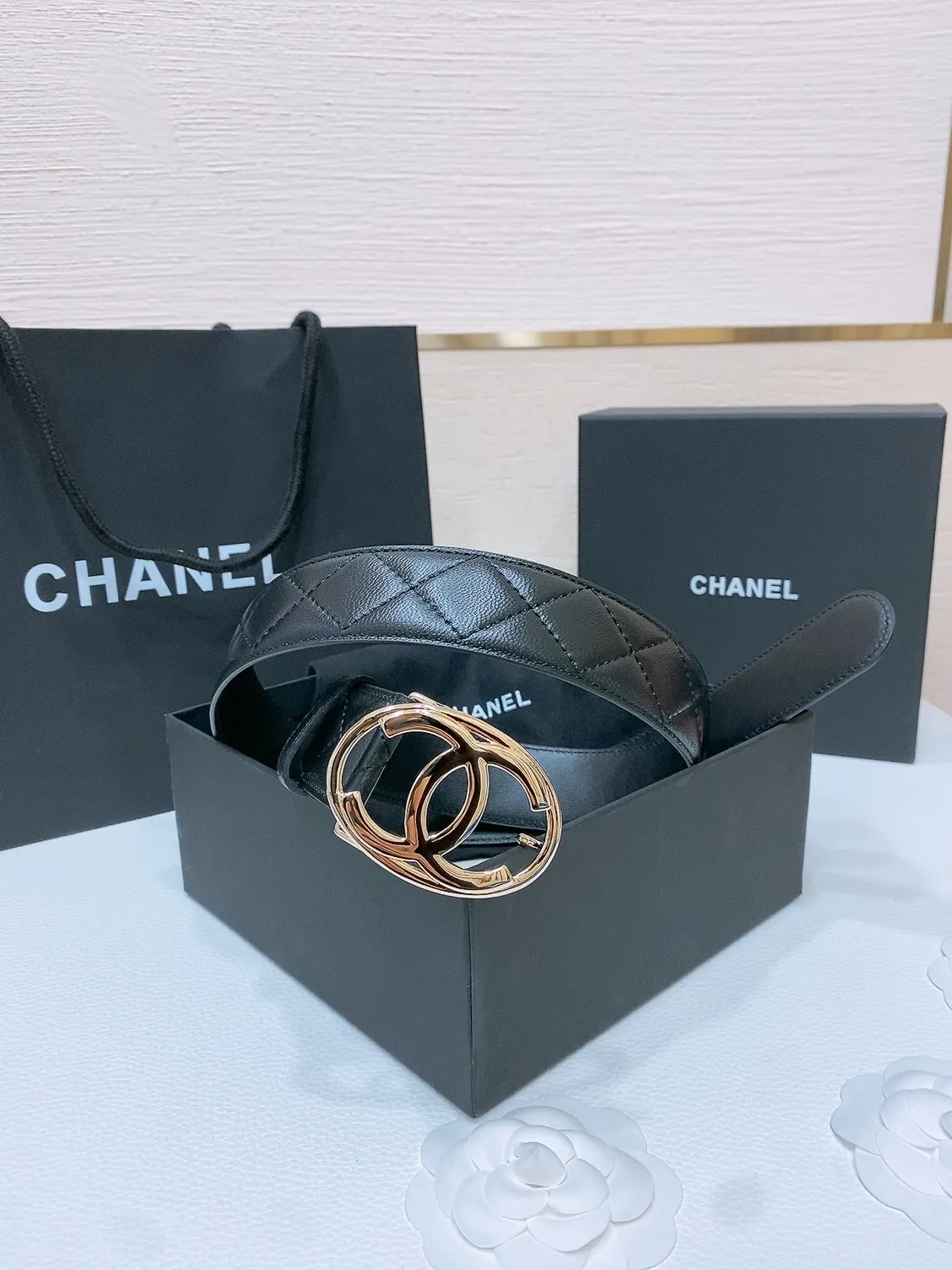 💰560💰Full package💰 💍Purchasing level Grandma 4.0cm⚡️🌹Chanel 24cc logo buckle⚡️🌹Brass metal imported lambskin rhombus belt body⚡️🌹First-layer cowhide bottom soft to the touch and delicate 3.8cm