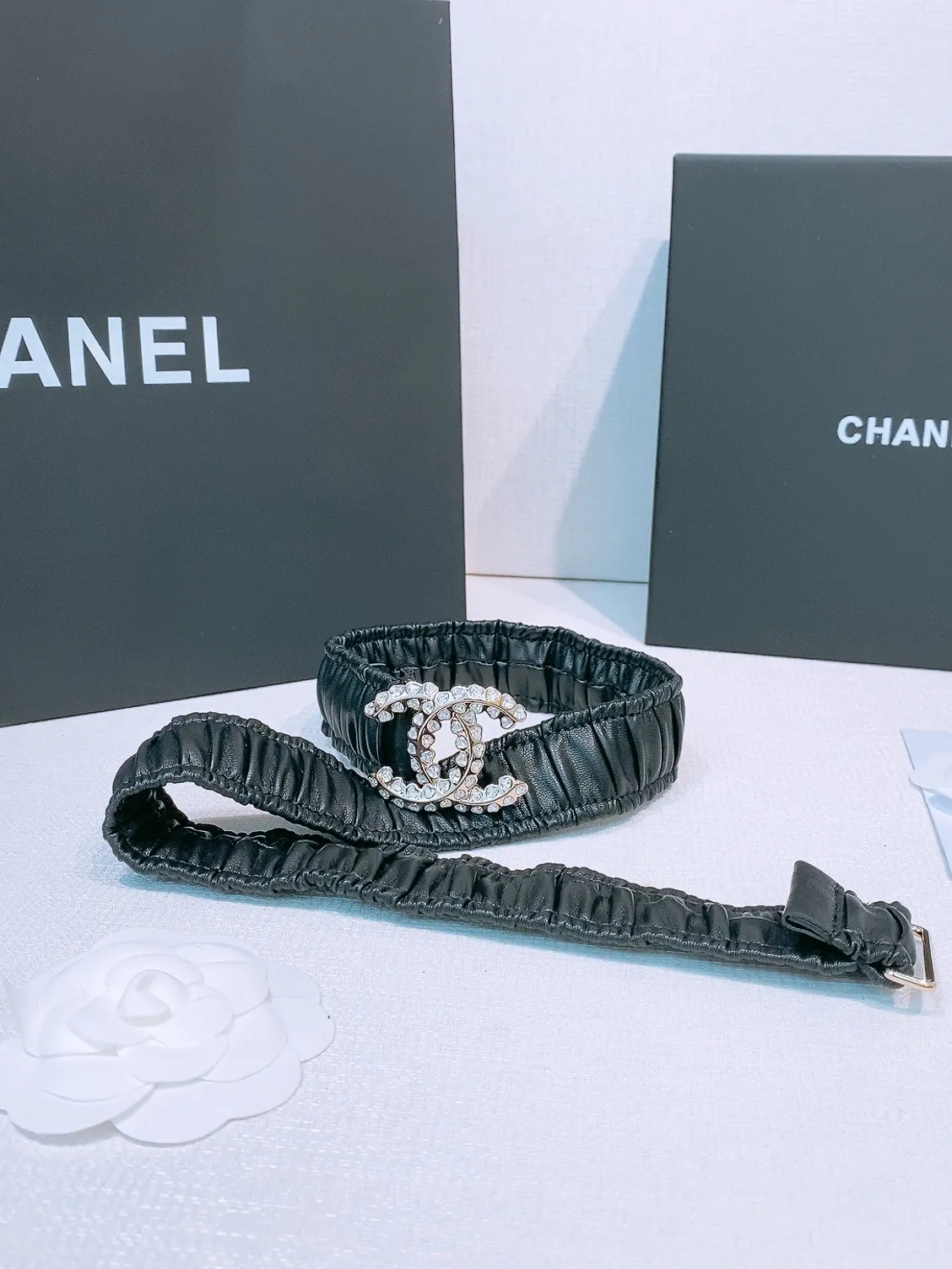 💰460💰Full package💰 💍Purchase level Chanel ⚡️🌹chanel 25c cc rhinestones Brass logo buckle Calfskin Silver metal and gold metal 3.0cm boutique Full of elasticity Versatile Elegant Size including buckle S=65cm total length (available 75, 80, 85) M=70cm L =75cm XL=80cm, one size can be used in 3 to 4 sizes!
