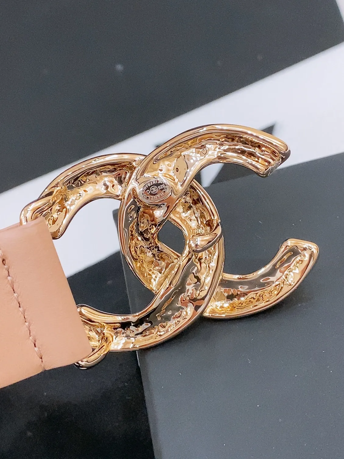 💰460💰Full package💰 💍Purchase level Chanel -chanel belt classic double C belt, CC hardware with imported calf leather body, perfect texture, simply the finishing touch in spring, belt diameter and width 3.0cm