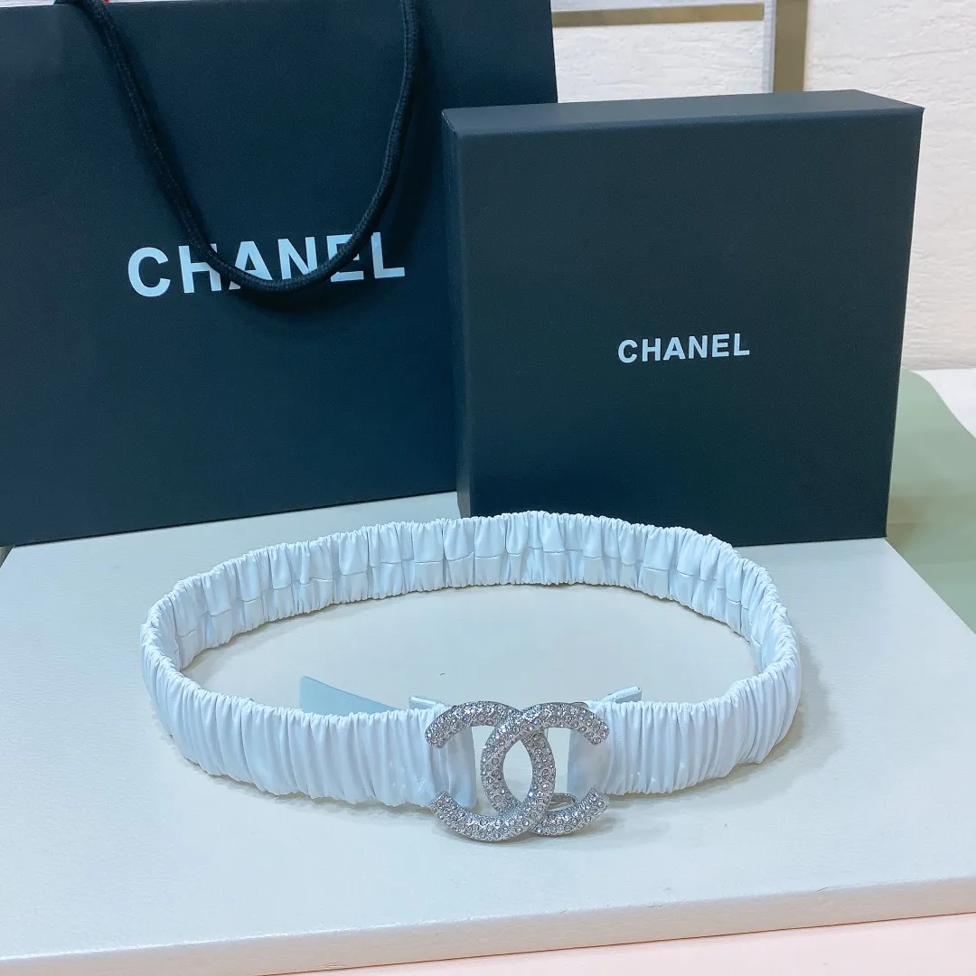💰460💰Full package💰 💍Purchasing level Chanel⚡️🌹cc rhinestones Brass logo buckle Calfskin Silver metal and gold metal 3.0cm boutique Stretchy Versatile Elegant Size including buckle S=65cm total length (available 75, 80, 85) M=70cm L =75cm XL=80cm One size can be used in 3 to 4 sizes!