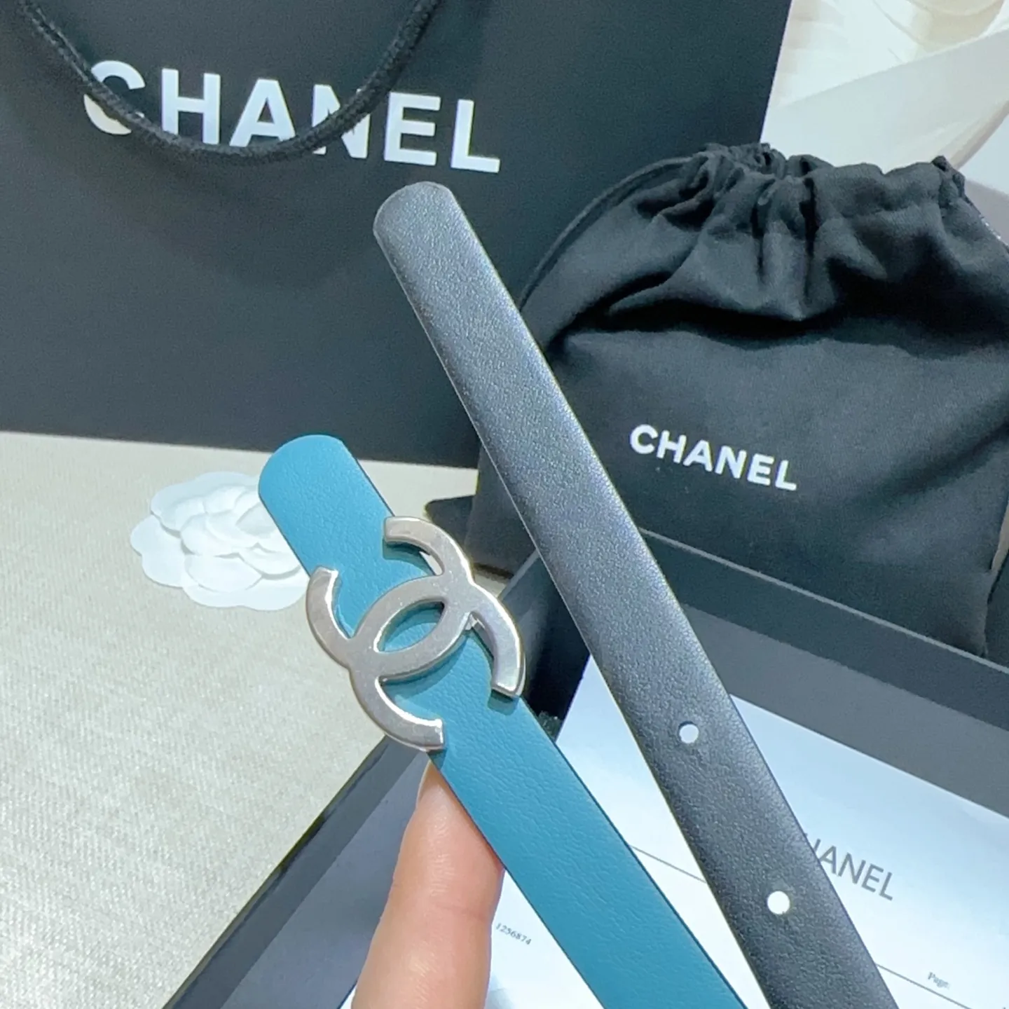 💰440💰Full package💰 💍Purchase-grade Chanel belt⚡️🌹Width 1.5cm, double-sided first-layer imported cowhide⚡️🌹Length: 75-100 Euro, copper five-button original mold opening and customization