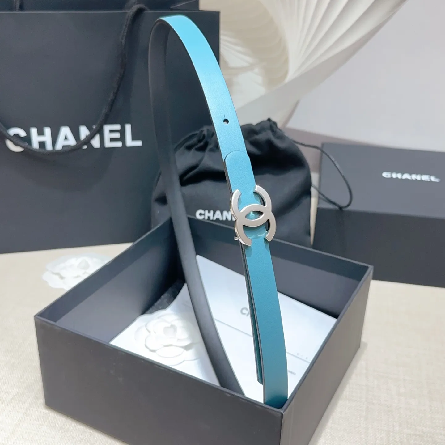 💰440💰Full package💰 💍Purchase-grade Chanel belt⚡️🌹Width 1.5cm, double-sided first-layer imported cowhide⚡️🌹Length: 75-100 Euro, copper five-button original mold opening and customization