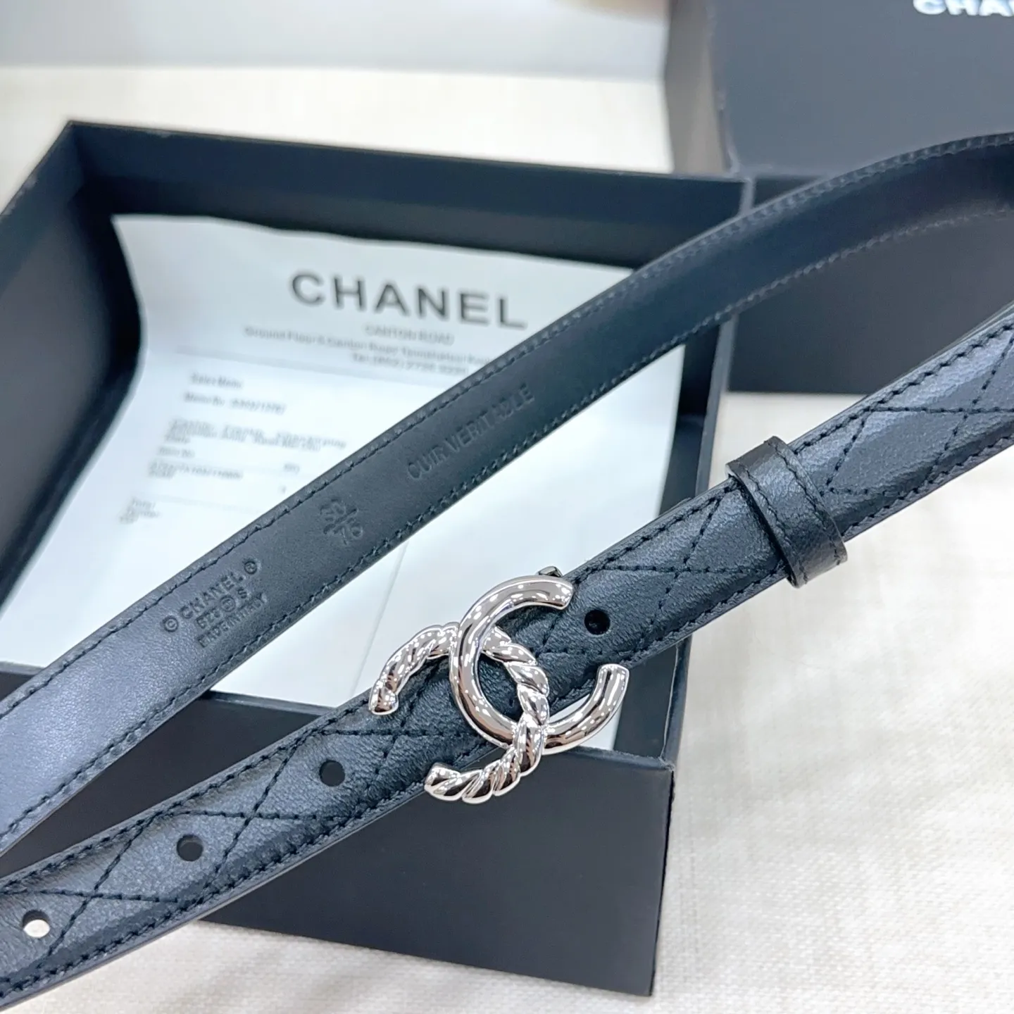 💰480💰Full package💰 💍Purchasing-grade Chanel belt⚡️🌹Width 2.0cm, double-sided first-layer cowhide, length 75-100cm European⚡️🌹Copper hardware buckle original mold opening and customization