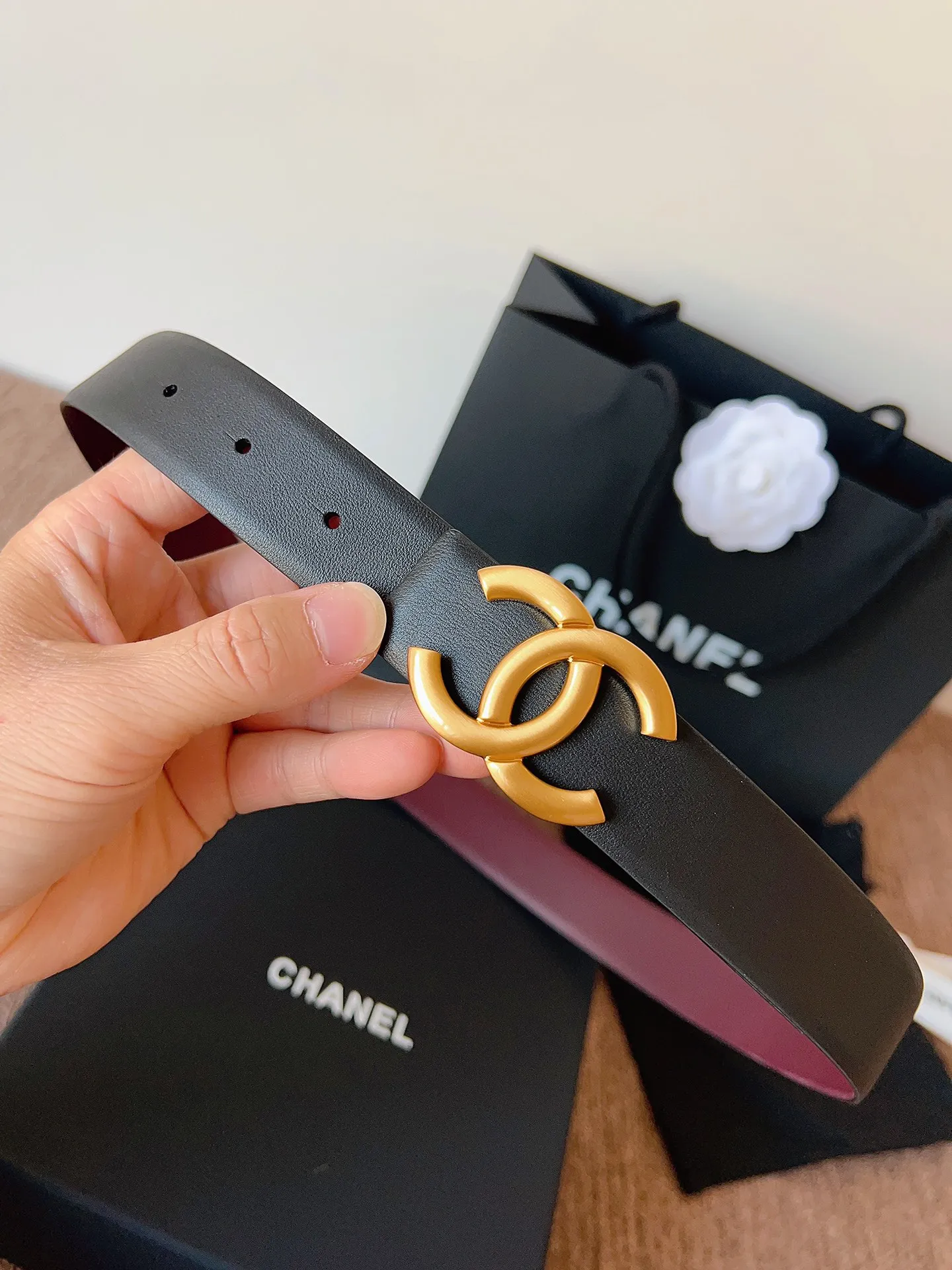 💰460💰Full package💰 💍Purchasing-grade Chanel CHANEL⚡️🌹3.0cm Xiaoxiang women's belt, double-sided imported first-layer original calfskin, pure copper hardware, low-key luxury