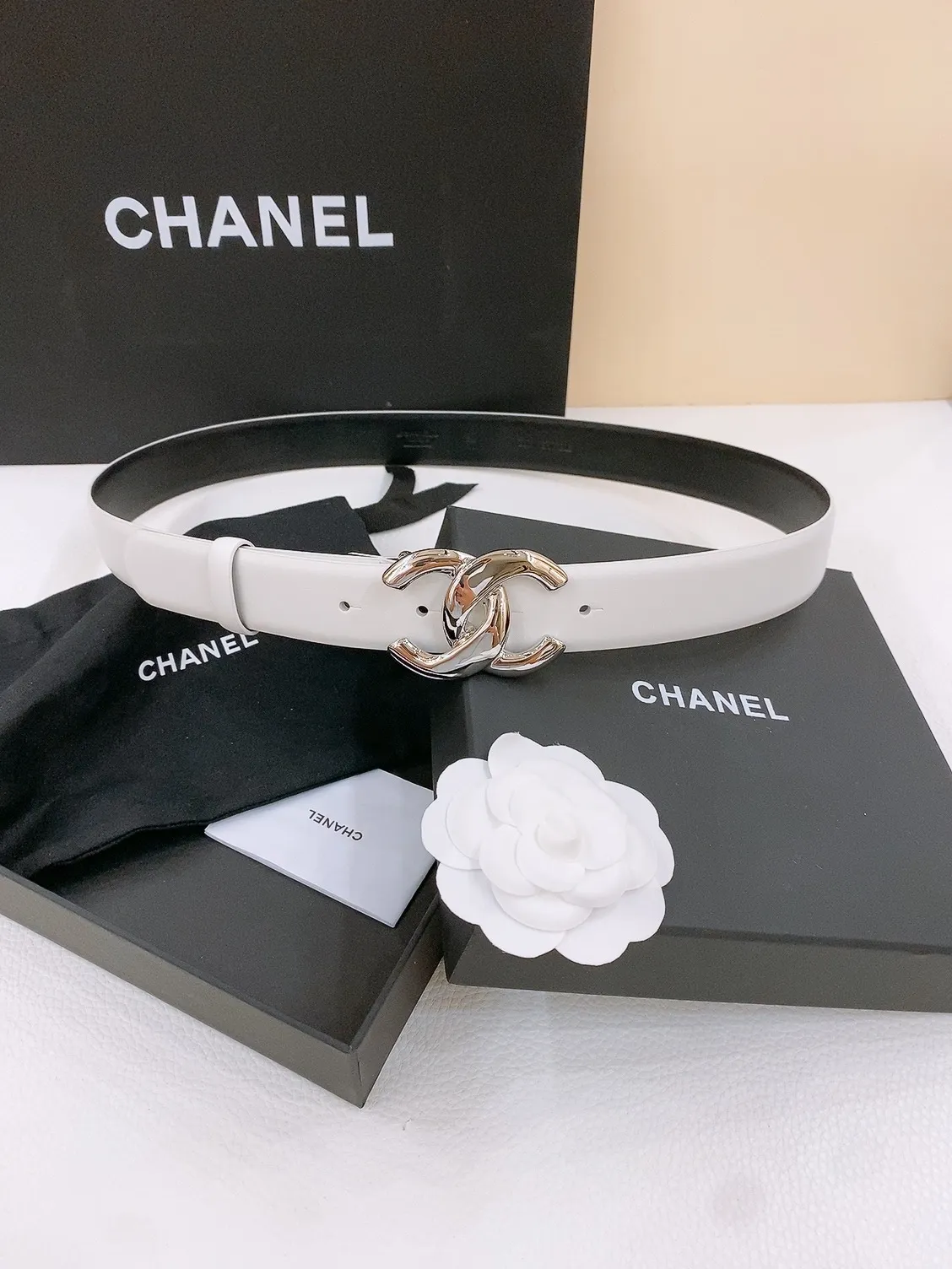 💰460💰Full package💰 💍Purchase level Chanel -chanel belt classic double C belt, CC hardware with imported calf leather body, perfect texture, simply the finishing touch in spring, belt diameter and width 3.0cm