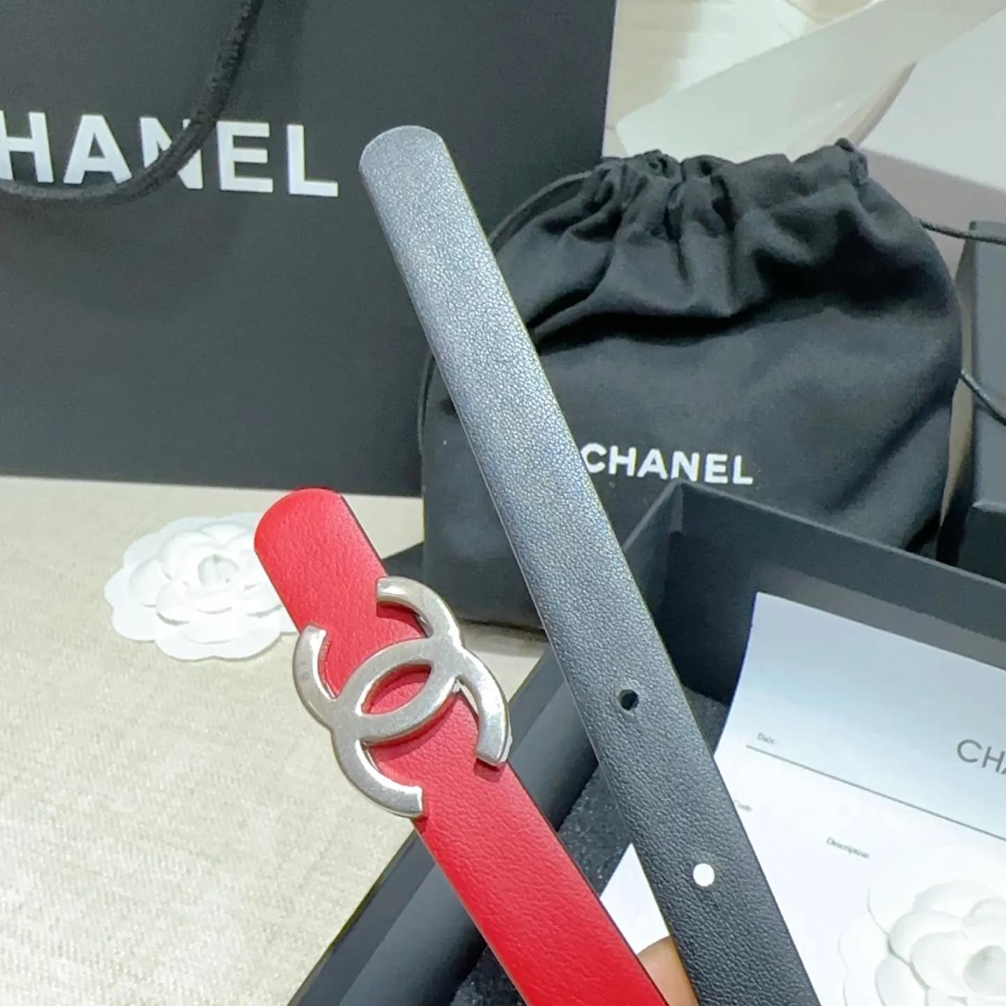 💰440💰Full package💰 💍Purchase-grade Chanel belt⚡️🌹Width 1.5cm, double-sided first-layer imported cowhide⚡️🌹Length: 75-100 Euro, copper five-button original mold opening and customization
