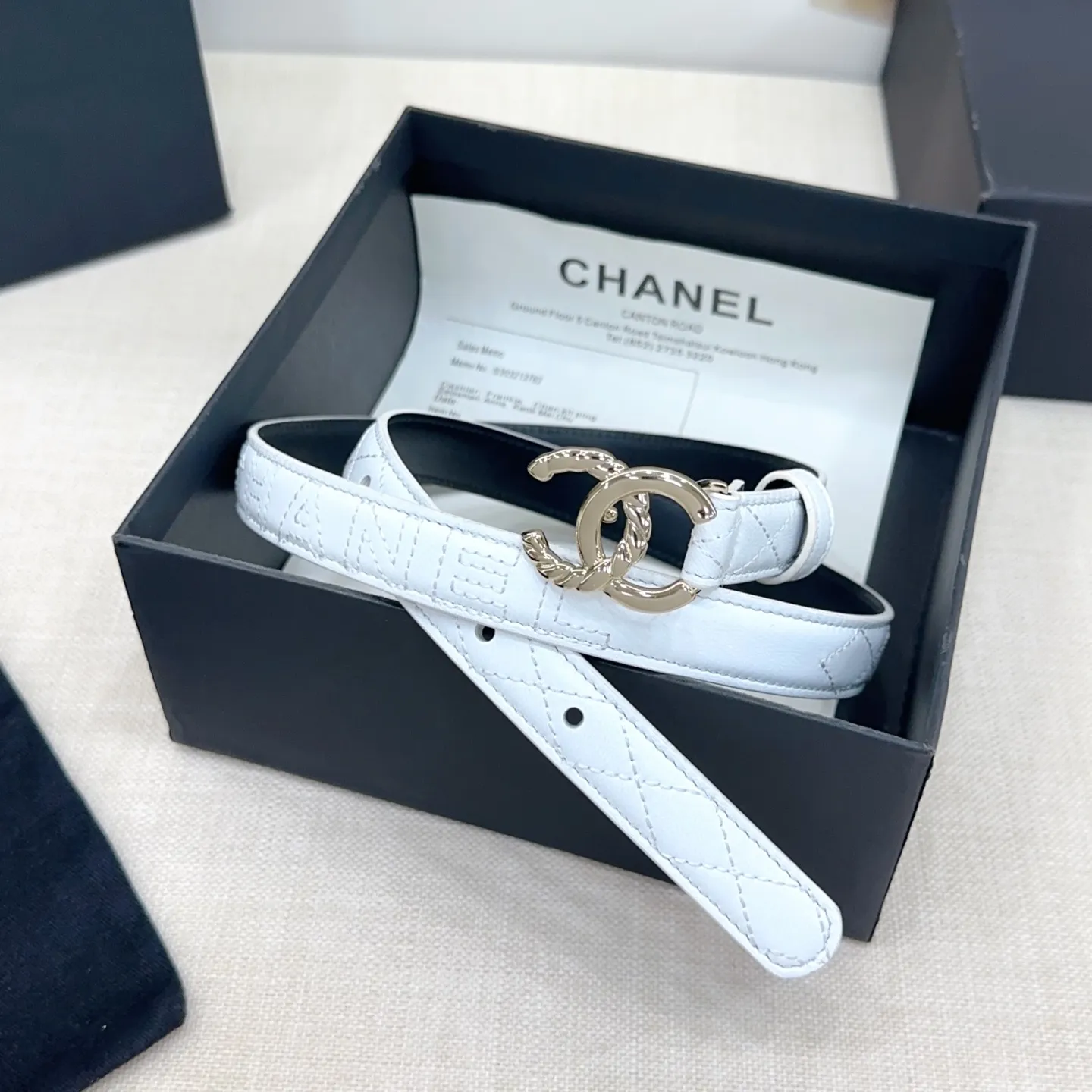 💰480💰Full package💰 💍Purchasing-grade Chanel belt⚡️🌹Width 2.0cm, double-sided first-layer cowhide, length 75-100cm European⚡️🌹Copper hardware buckle original mold opening and customization