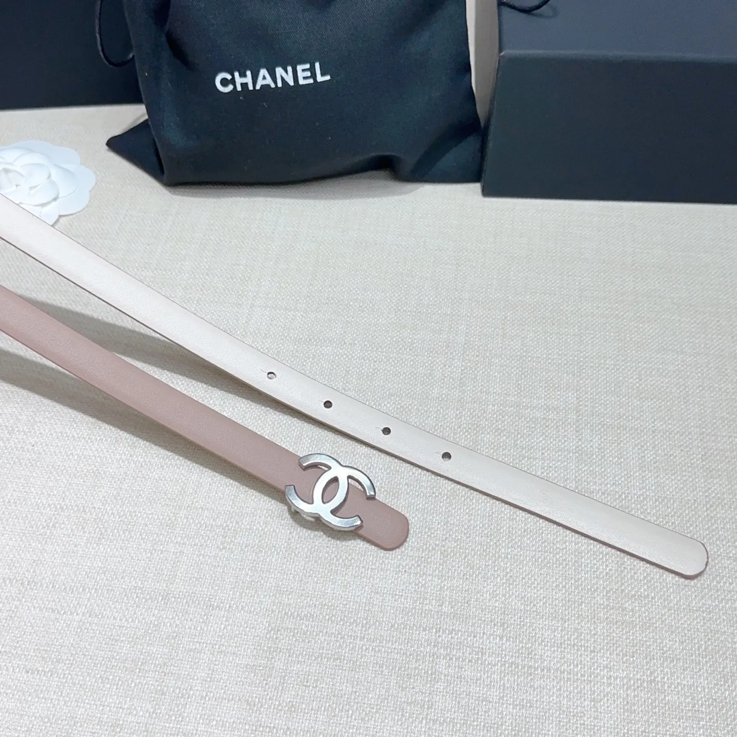 💰440💰Full package💰 💍Purchase-grade Chanel belt⚡️🌹Width 1.5cm, double-sided first-layer imported cowhide⚡️🌹Length: 75-100 Euro, copper five-button original mold opening and customization