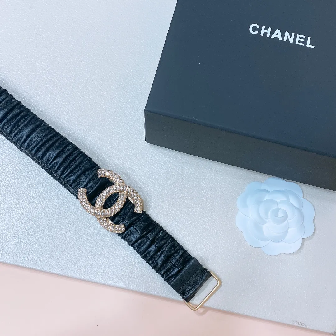 💰460💰Full package💰 💍Purchasing level Chanel⚡️🌹cc rhinestones Brass logo buckle Calfskin Silver metal and gold metal 3.0cm boutique Stretchy Versatile Elegant Size including buckle S=65cm total length (available 75, 80, 85) M=70cm L =75cm XL=80cm One size can be used in 3 to 4 sizes!