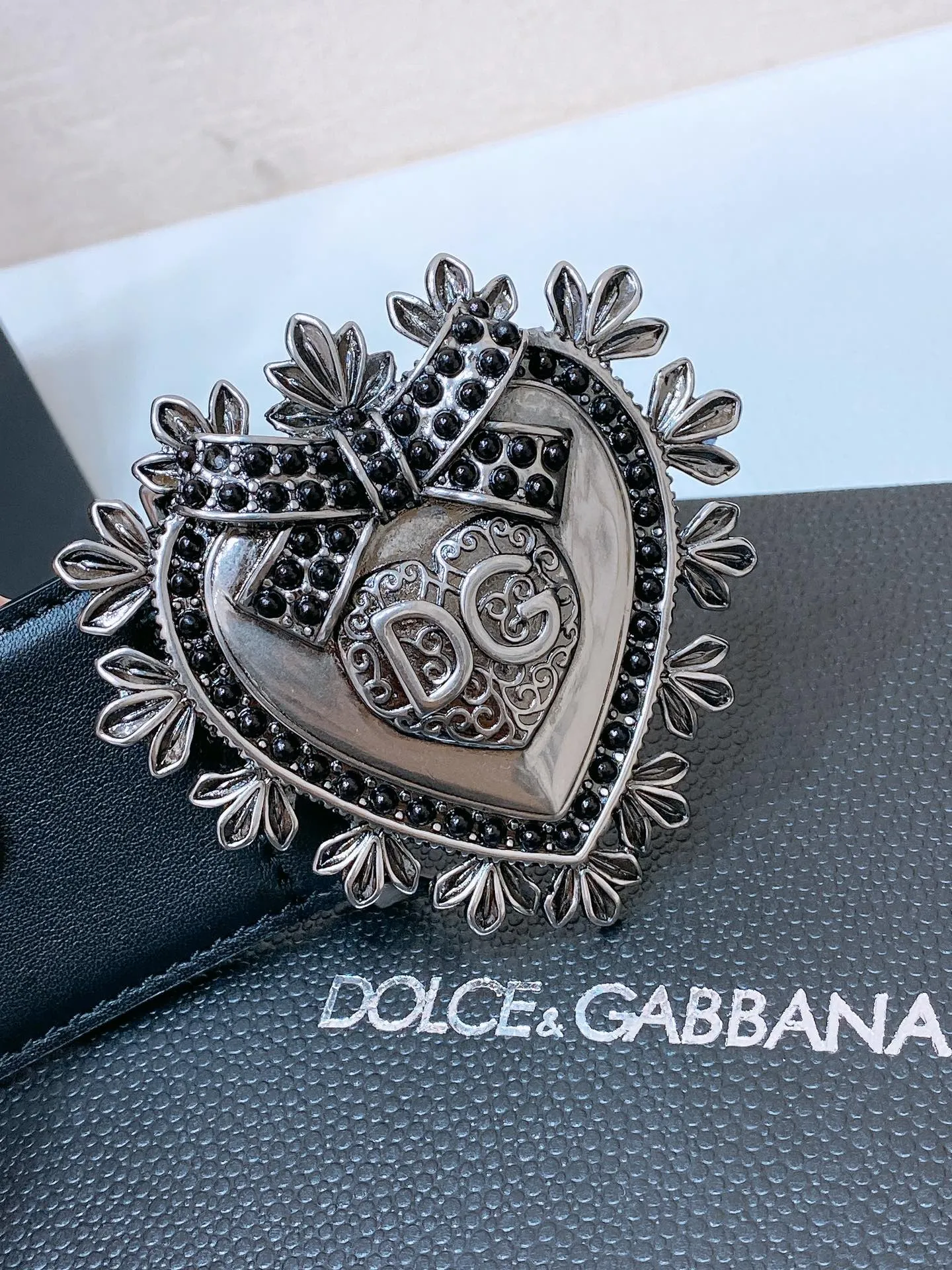 💰560💰Full package💰 💍Purchase grade DG Dolce & Gabbana, DG rhinestone logo love calfskin belt • Point buckle opening and closing below the buckle, imported original patent leather fabric black cowhide with DG simple buckle, fashionable and versatile 5.0cm