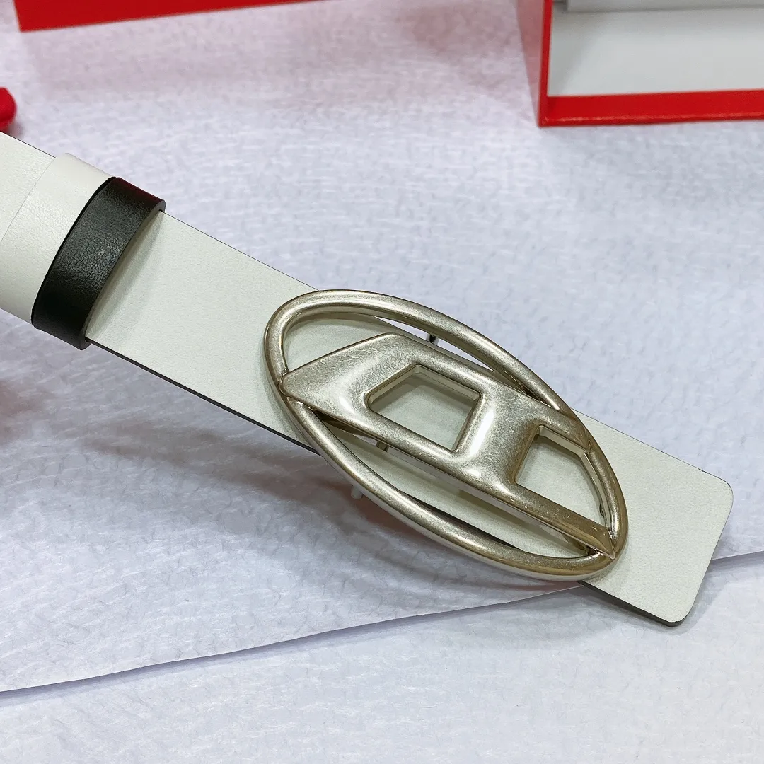 💰480💰Authentic packaging💰 💍Purchasing-grade Diesel leather, retro silver buckle, popular trendy brand, width 3.0cm, double-sided