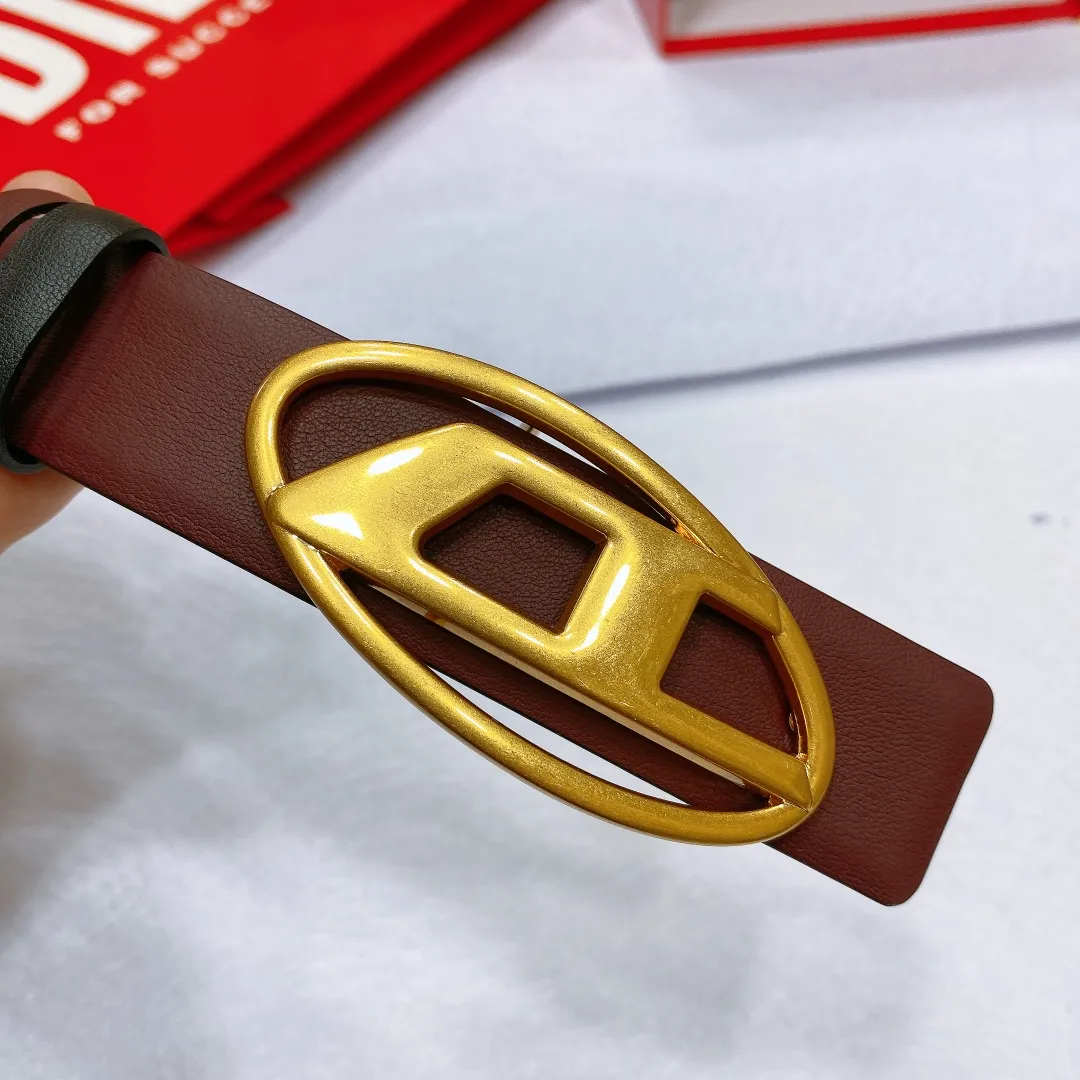 💰480💰Authentic packaging💰 💍Purchasing-grade Diesel leather, retro silver buckle, popular trendy brand, width 3.0cm, double-sided