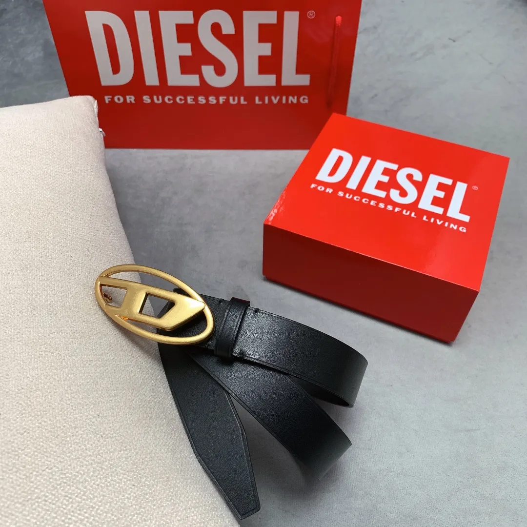 💰460💰Authentic packaging💰 💍Purchase-grade DIESEL pressed calfskin thin belt, double cowhide with waistband 3.0 women's belt!