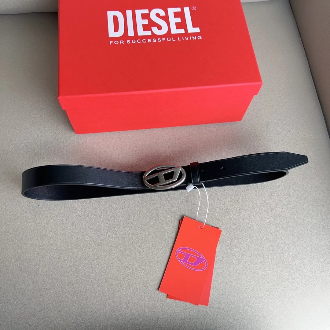 💰460💰Authentic packaging💰 💍Purchasing-grade DIESEL cowhide retro buckle Unique style design Soft calfskin Recommended by many Internet celebrities Retro style Width 2.5cm with box