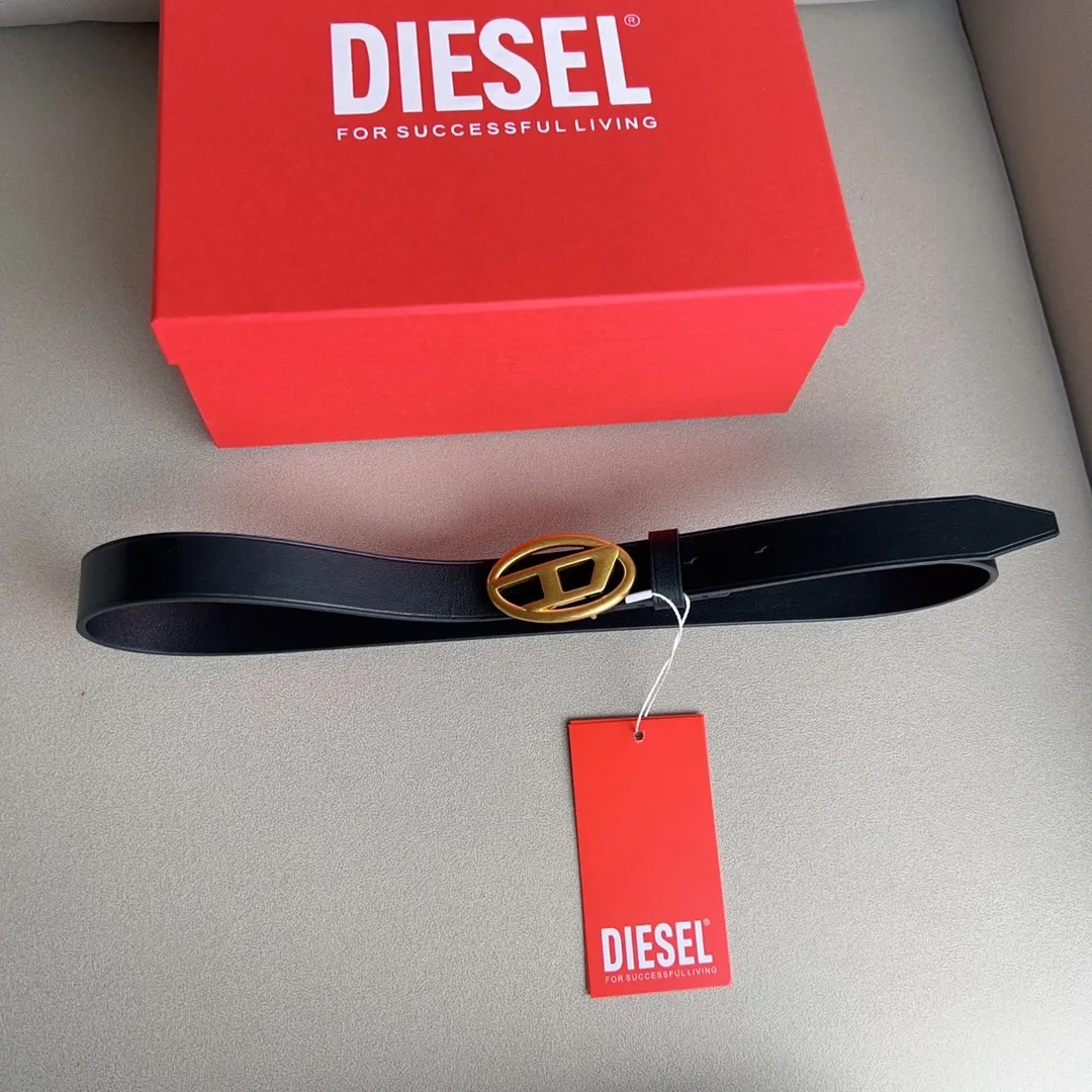 💰460💰Authentic packaging💰 💍Purchasing-grade DIESEL cowhide retro buckle Unique style design Soft calfskin Recommended by many Internet celebrities Retro style Width 2.5cm with box