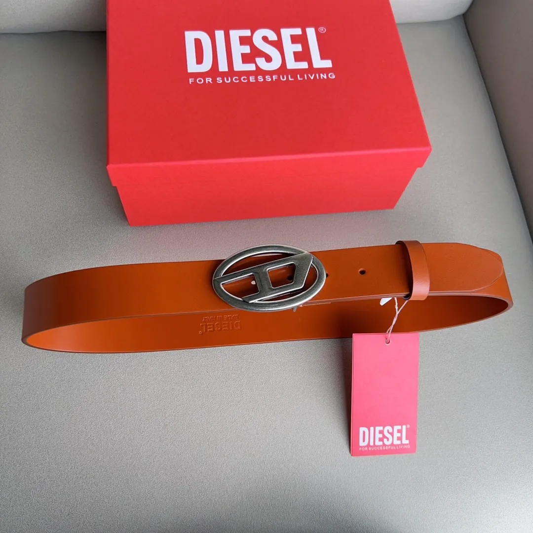 💰480💰Authentic packaging💰 💍Purchasing-grade DIESEL single-layer cowhide retro buckle Unique style design Soft calfskin Recommended by many Internet celebrities Retro style Width 4.0Cm with box