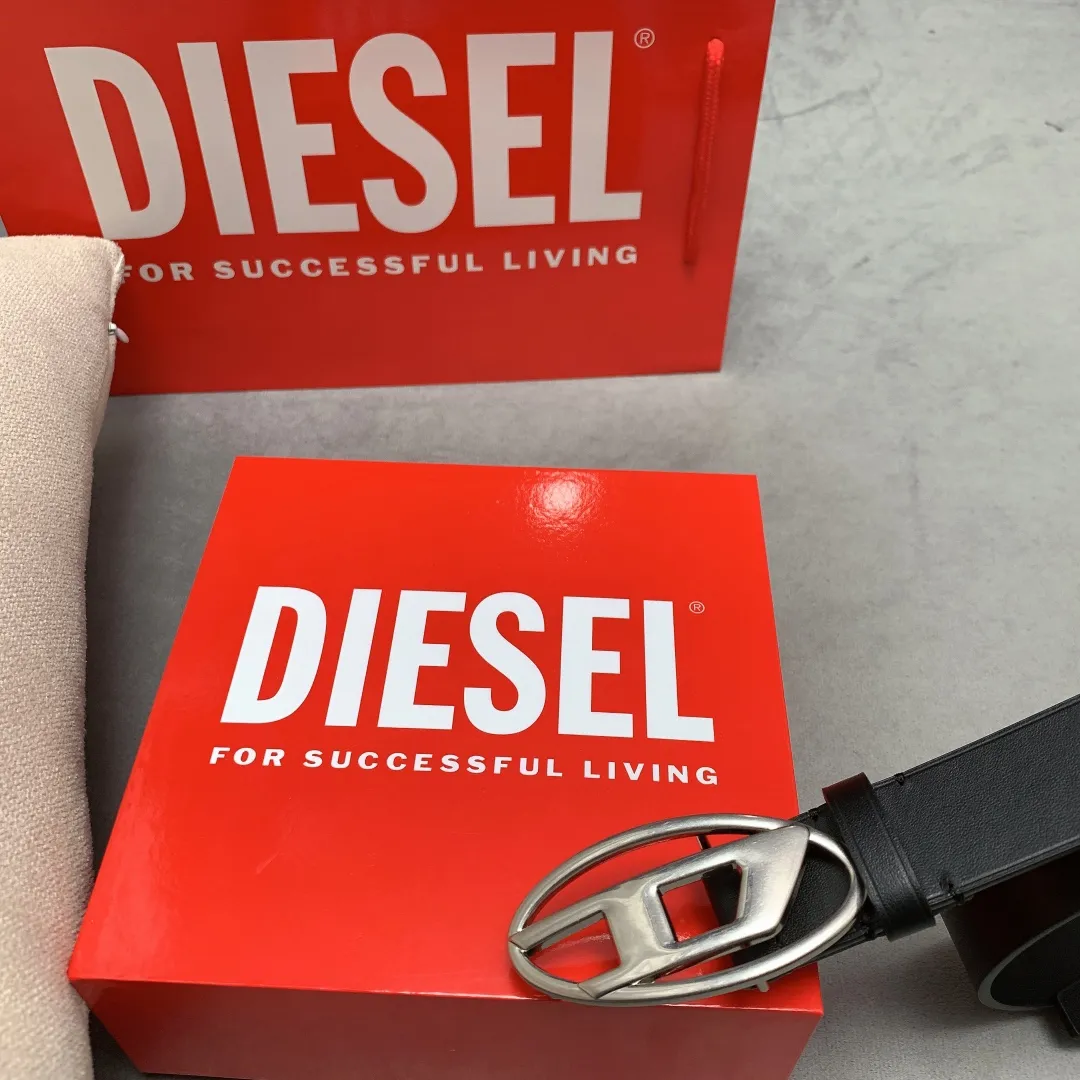 💰460💰Authentic packaging💰 💍Purchase-grade DIESEL pressed calfskin thin belt, double cowhide with waistband 3.0 women's belt!