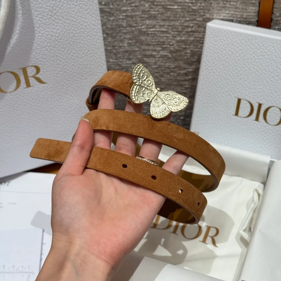 💰440💰Full package💰 💍Purchase level Dior⚡️Good new women's belt 24 early spring Metamorphose belt, 20mm suede design on the front, smooth cow leather on the back, super popular, butterfly buckle series.⚡️🌹Width 2.0cm