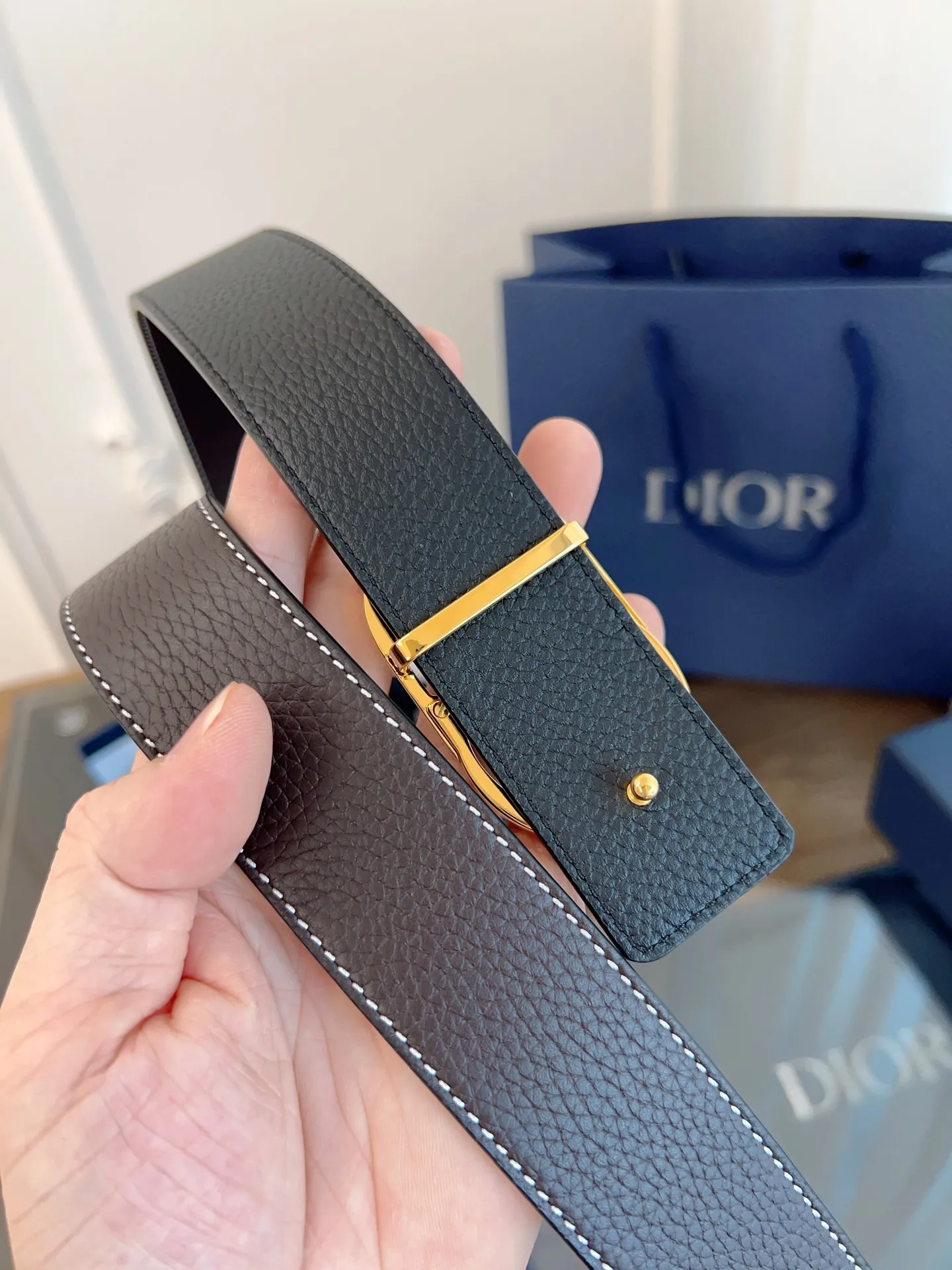 💰480💰Full package💰 💍Purchase-grade "DIOR" Dior/enhanced version🇫🇷French original leather, brown/black full leather. There is no doubt about the quality. There is no better, only the best. Size 3.5 cm