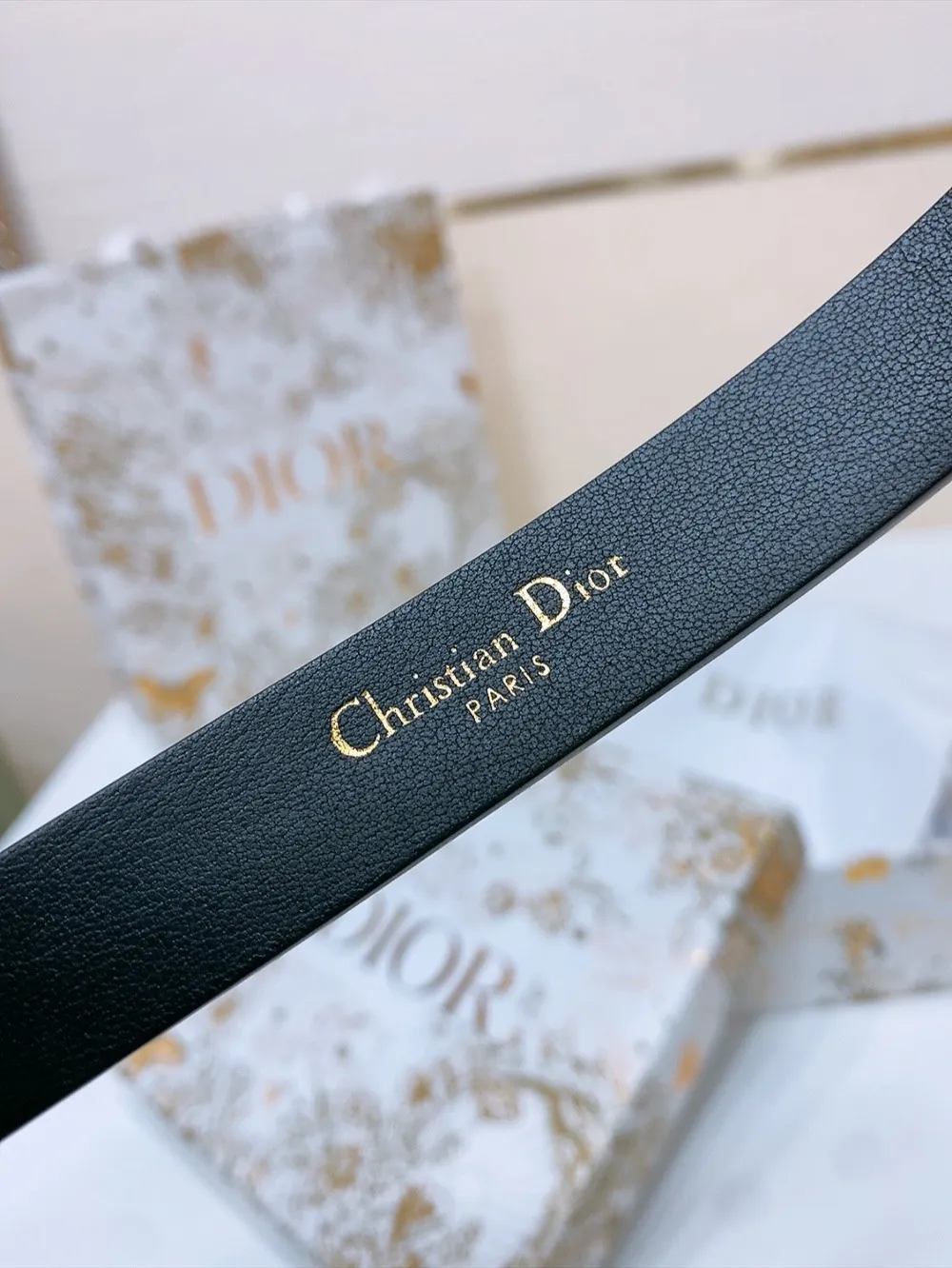 💰440💰Full package💰 💍Purchase level Dior Dior⚡️🌹Le Nœud de Dior belt butterfly diamond buckle🦋 Width 18mm⚡️🌹Imported fetal cowhide smooth cowhide and white imitation crystal decoration⚡️🌹