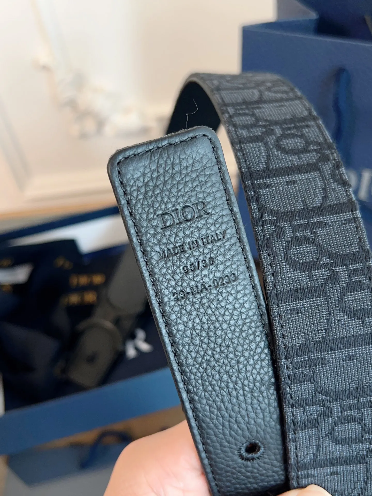 💰480💰Full package💰 💍Purchase-grade "DIOR" Dior/enhanced version🇫🇷French original leather, Oblique black cloth/black cowhide. The quality is beyond doubt. There is no better, only the best. Size 3.5 cm