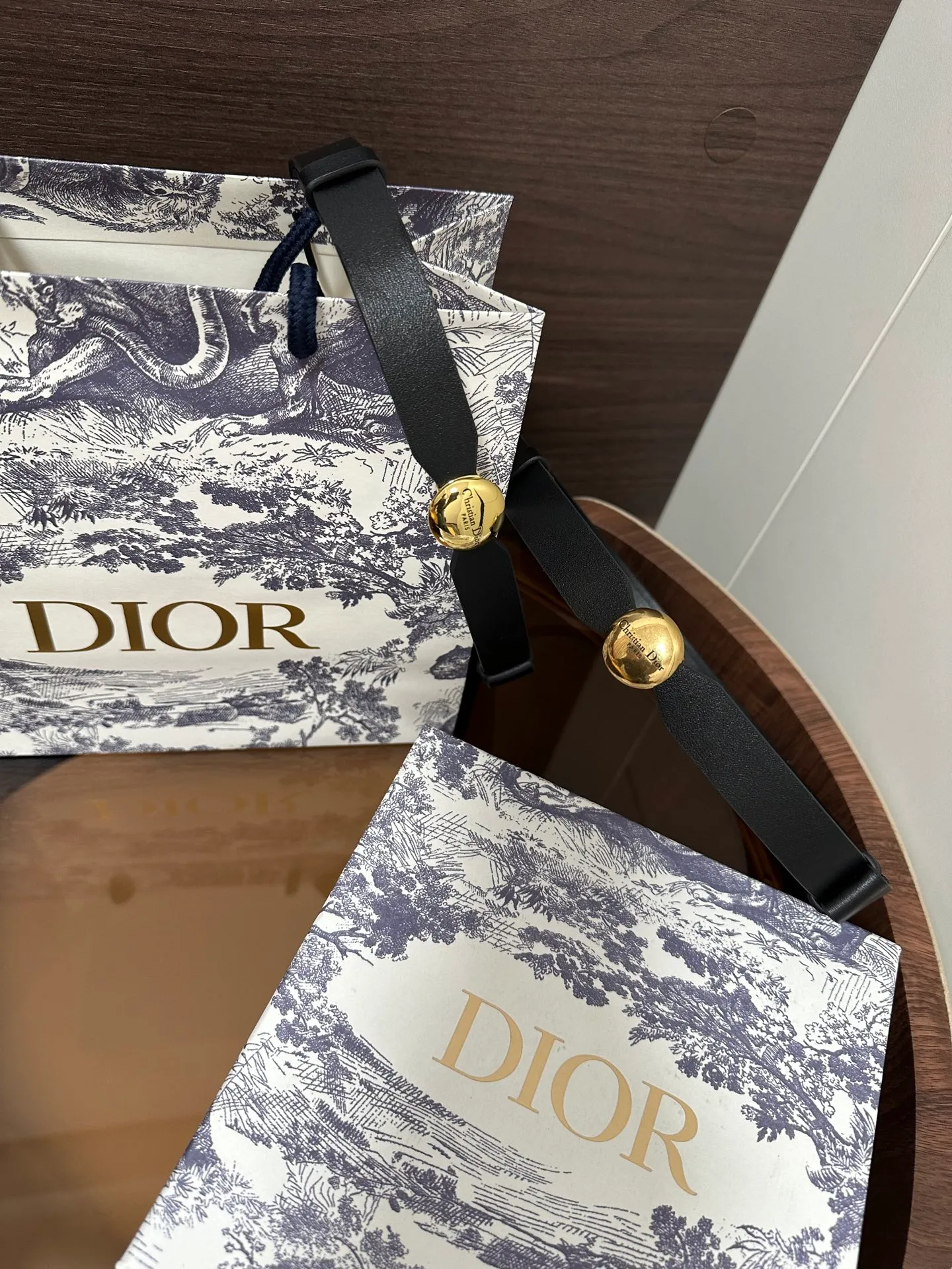💍Purchase level Dior ⚡️Di0r🆕D-Pépite belt⚡️ 20 mm ⚡️Matte black smooth cow leather