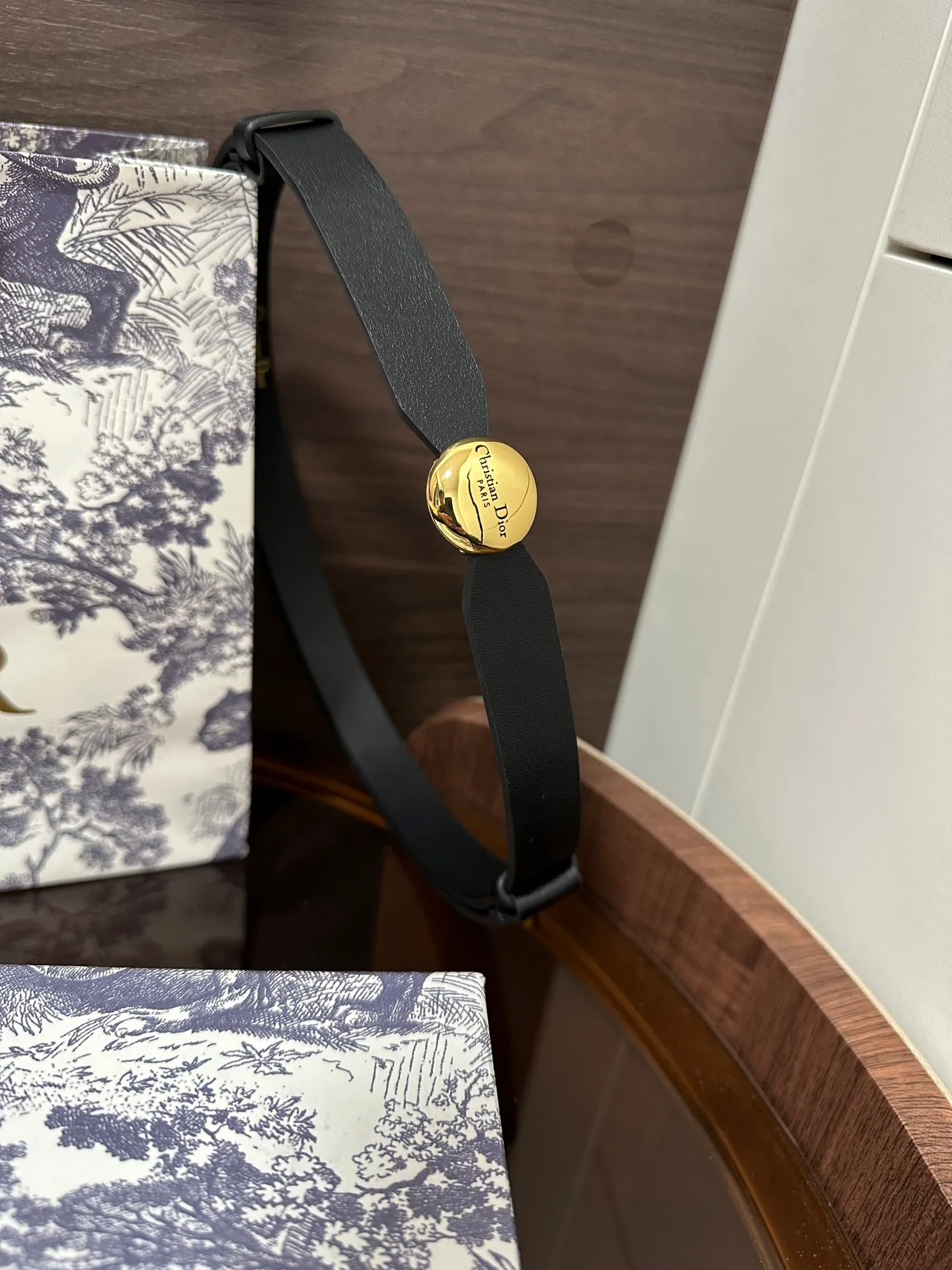 💍Purchase level Dior ⚡️Di0r🆕D-Pépite belt⚡️ 20 mm ⚡️Matte black smooth cow leather