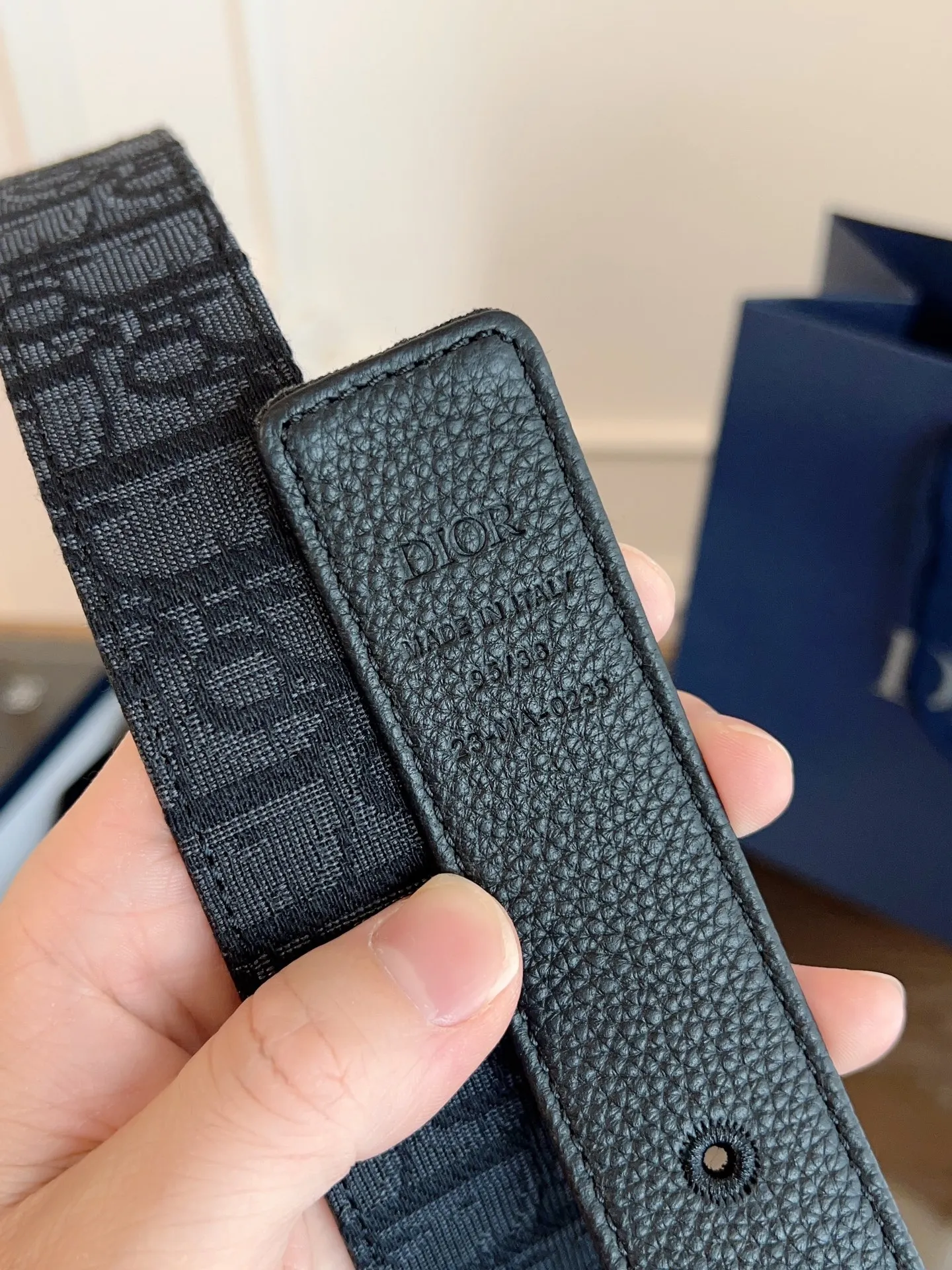 💰480💰Full package💰 💍Purchase-grade "DIOR" Dior/enhanced version🇫🇷French original leather, Oblique black cloth/black cowhide. The quality is beyond doubt. There is no better, only the best. Size 3.5 cm