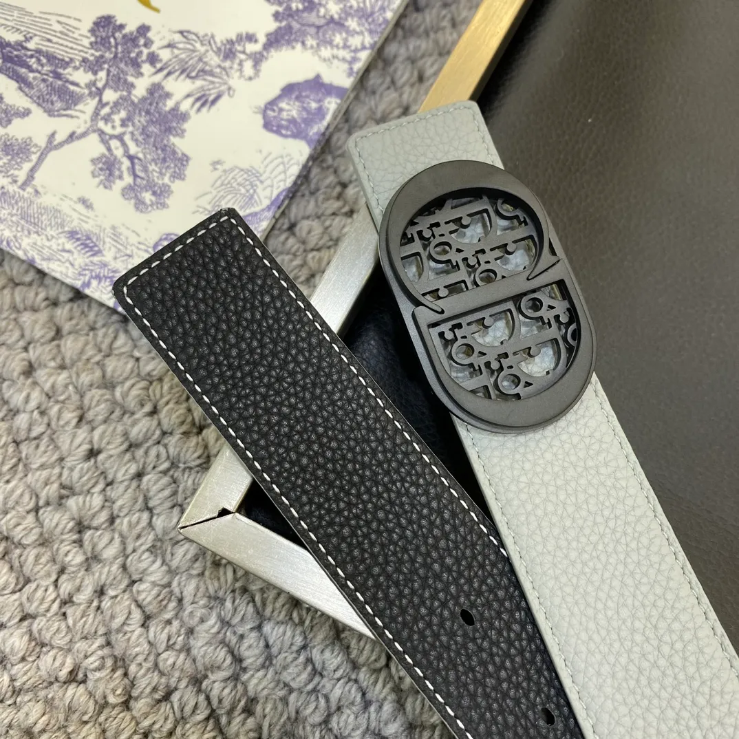 💰460💰Authentic packaging💰 💍Purchase grade Dior DIOR new stainless steel hardware width 3.5CM original imported first-layer cowhide with classic letter cloth. Matched with the original single ruthenium palladium electroplated CD buckle, feel. The oil edges are almost perfect, the original leather is customized