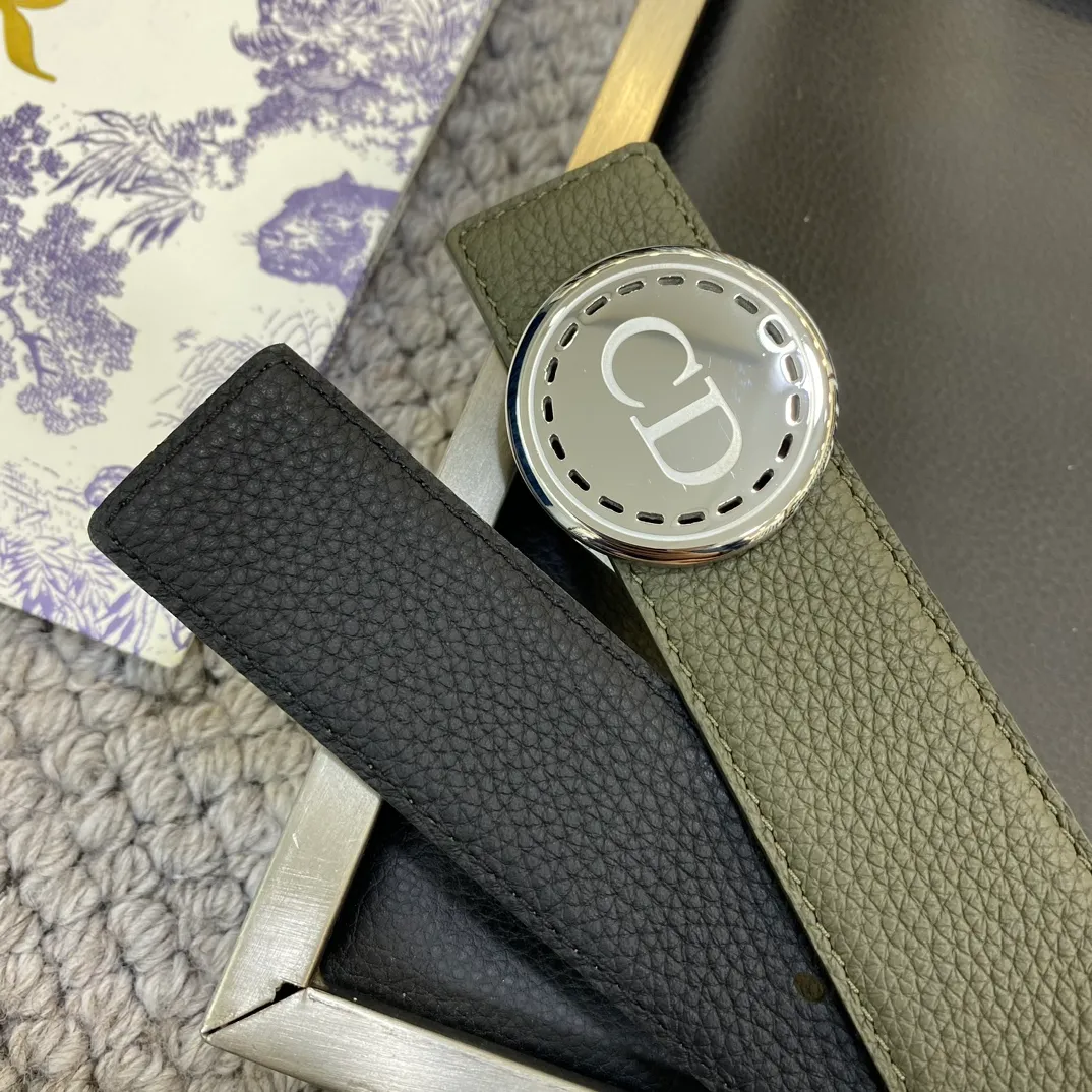 💰460💰Authentic packaging💰 💍Purchase grade Dior DIOR new stainless steel hardware width 3.5CM original imported first-layer cowhide with classic letter cloth. Matched with the original single ruthenium palladium electroplated CD buckle, feel. The oil edges are almost perfect, the original leather is customized