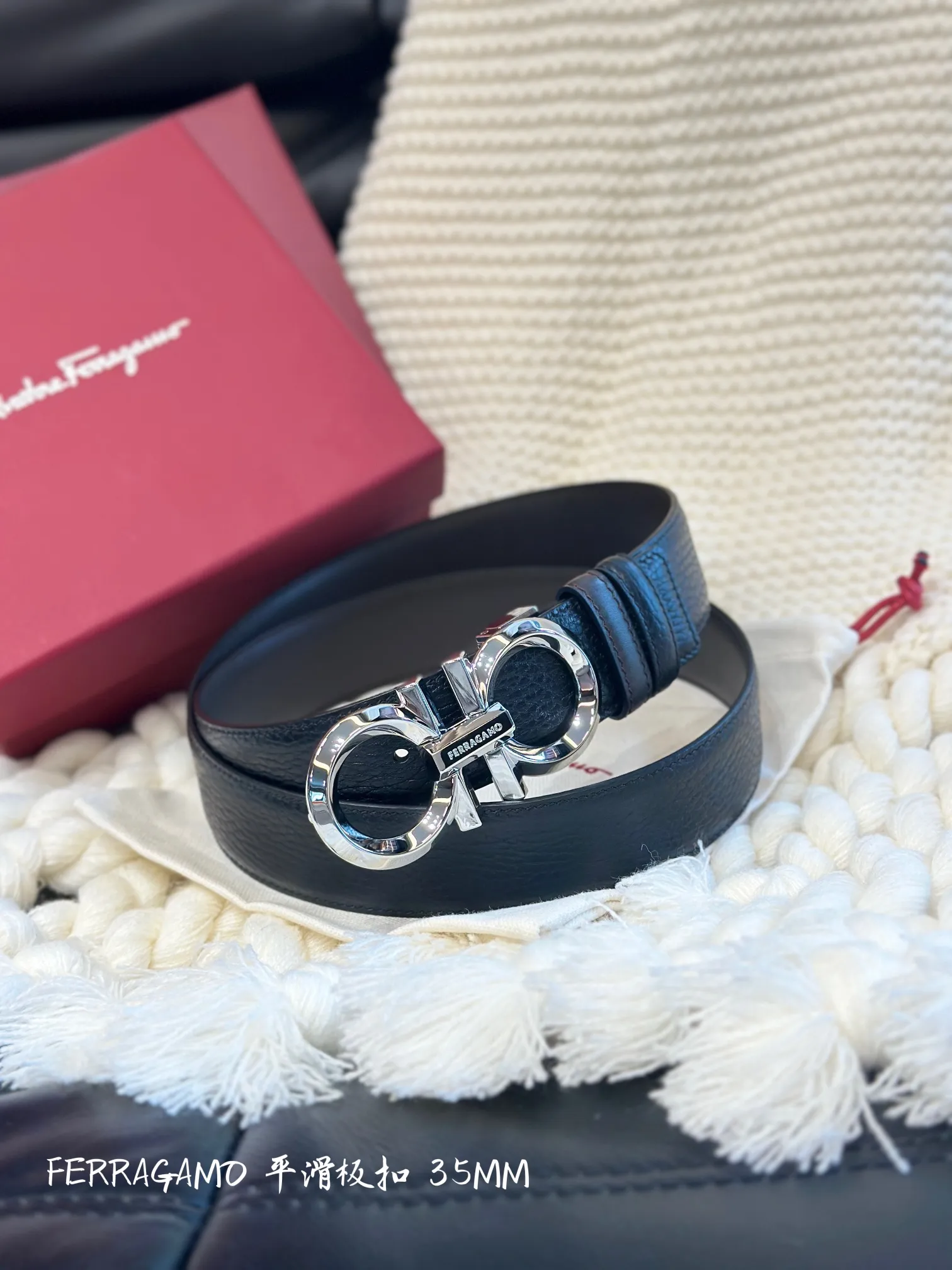 💰480💰Full package💰 💍Purchasing-grade FERRAGAMO⚡️🌹Smooth buckle belt 35MM wide⚡️🌹Double-sided imported first-layer cowhide, comfortable to the touch⚡️🌹Free cutting design