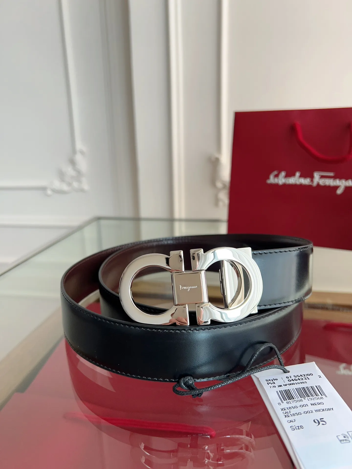 💰480💰Full package💰 💍Purchasing-grade Ferragamo 3.5cm⚡️🌹Original leather. Precision brass hardware upgraded version nfc chip, genuine factory IP plating! Original match